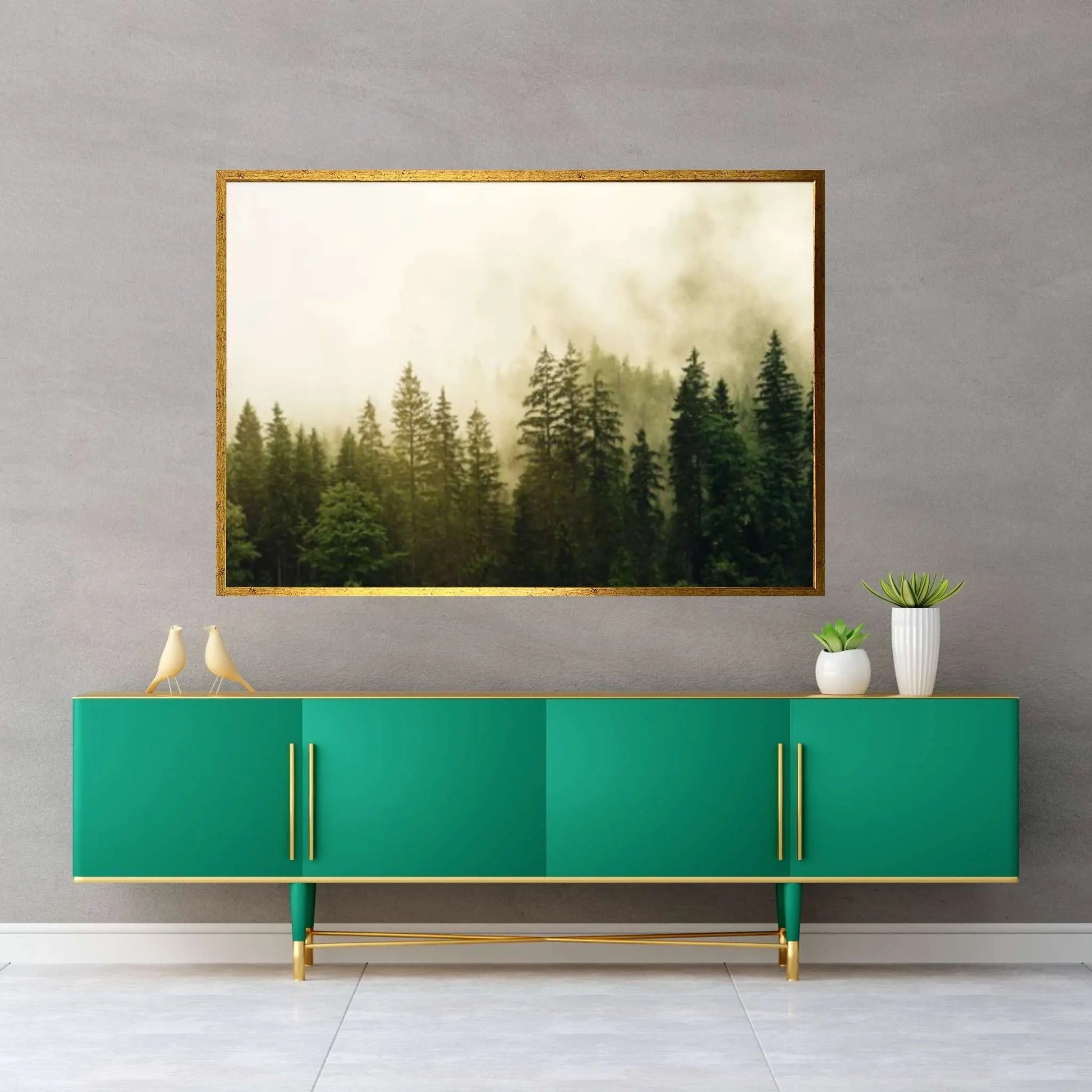 Forest Tree Print Forest, Forest Print Forest Tree Wall Art Forest Wall Art, Trees Canvas Wall Art Canvas Art - Y Canvas