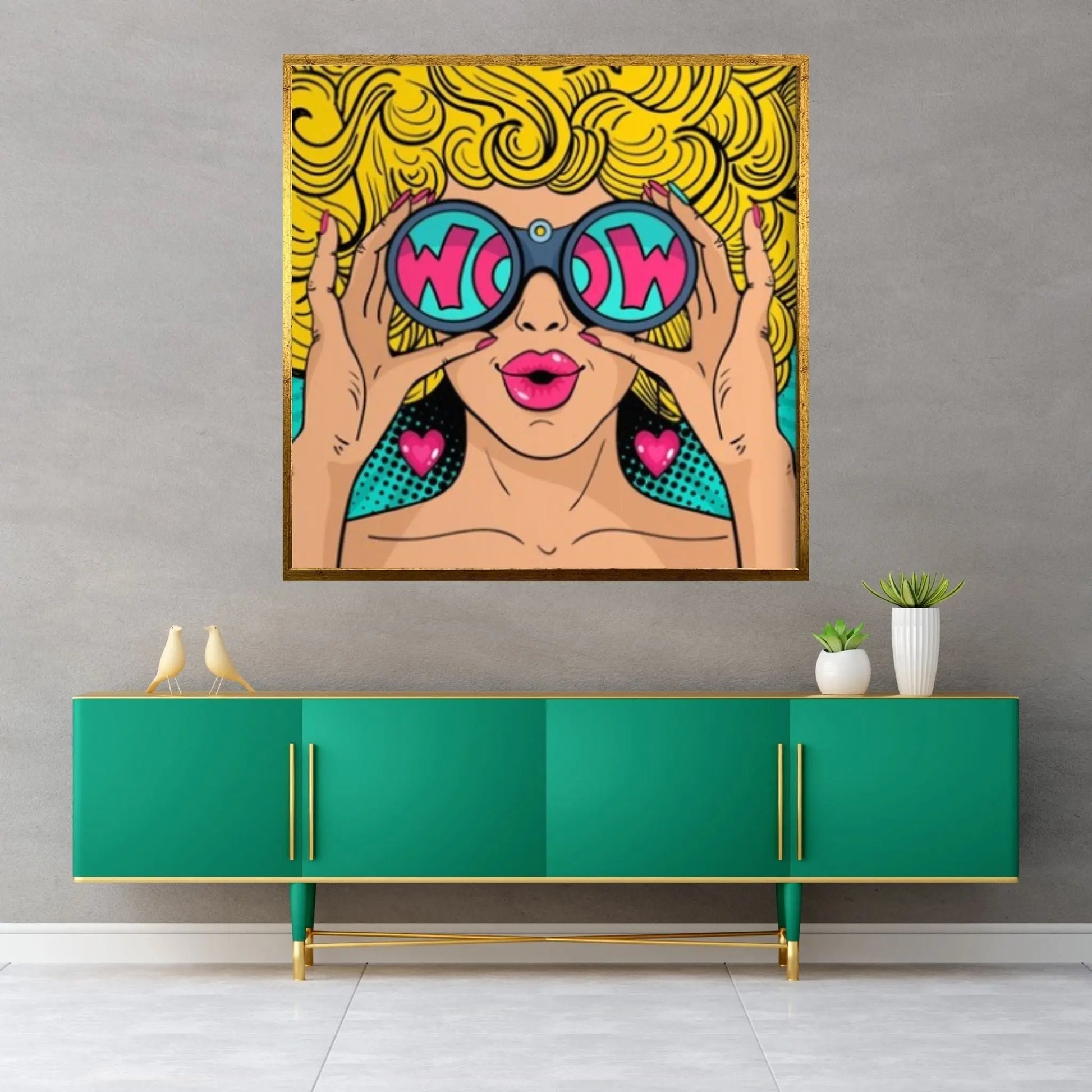 Pop Art Woman Wall Art, Comic Pop Art, Retro Comic - Y Canvas