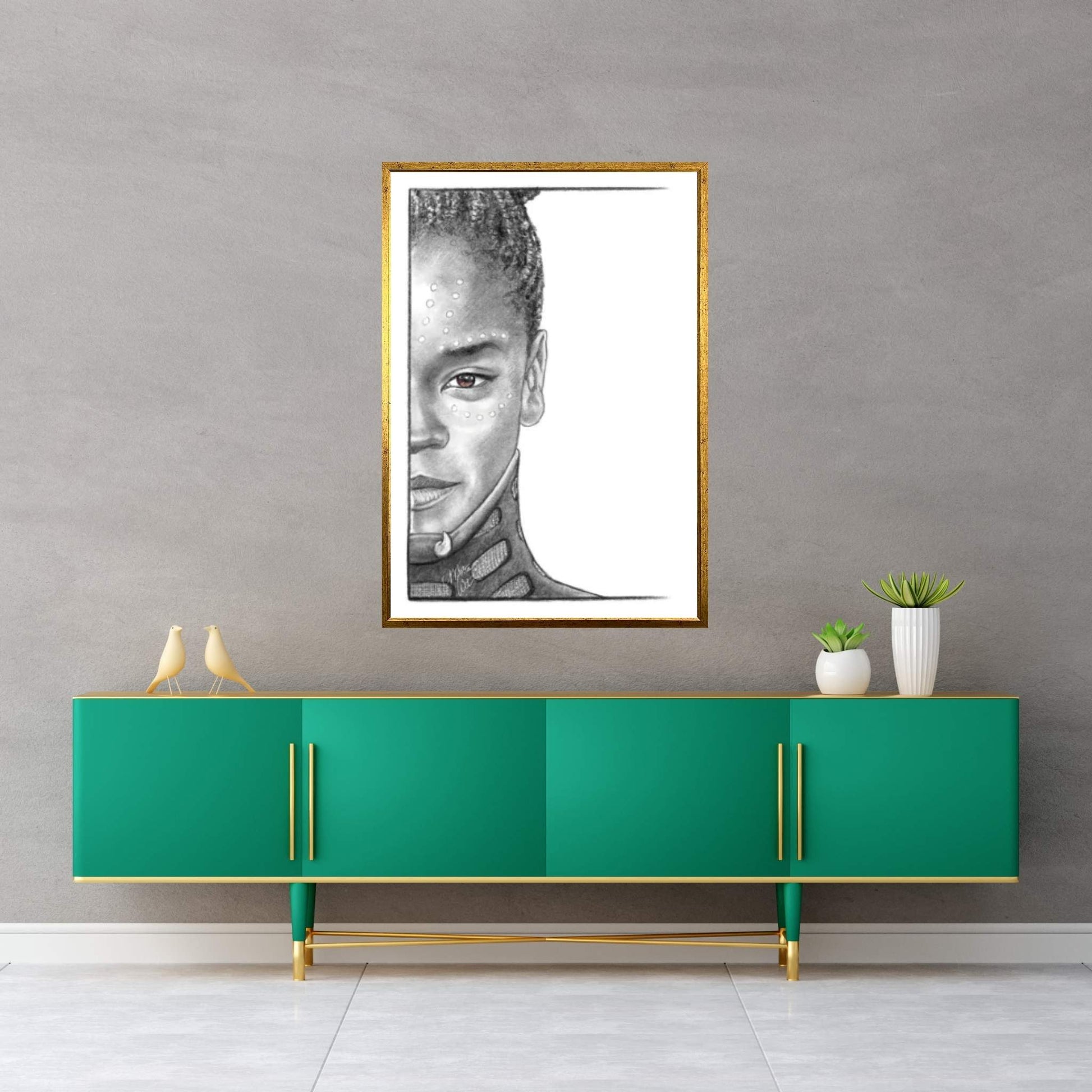 Shuri Canvas Wall Art - Y Canvas