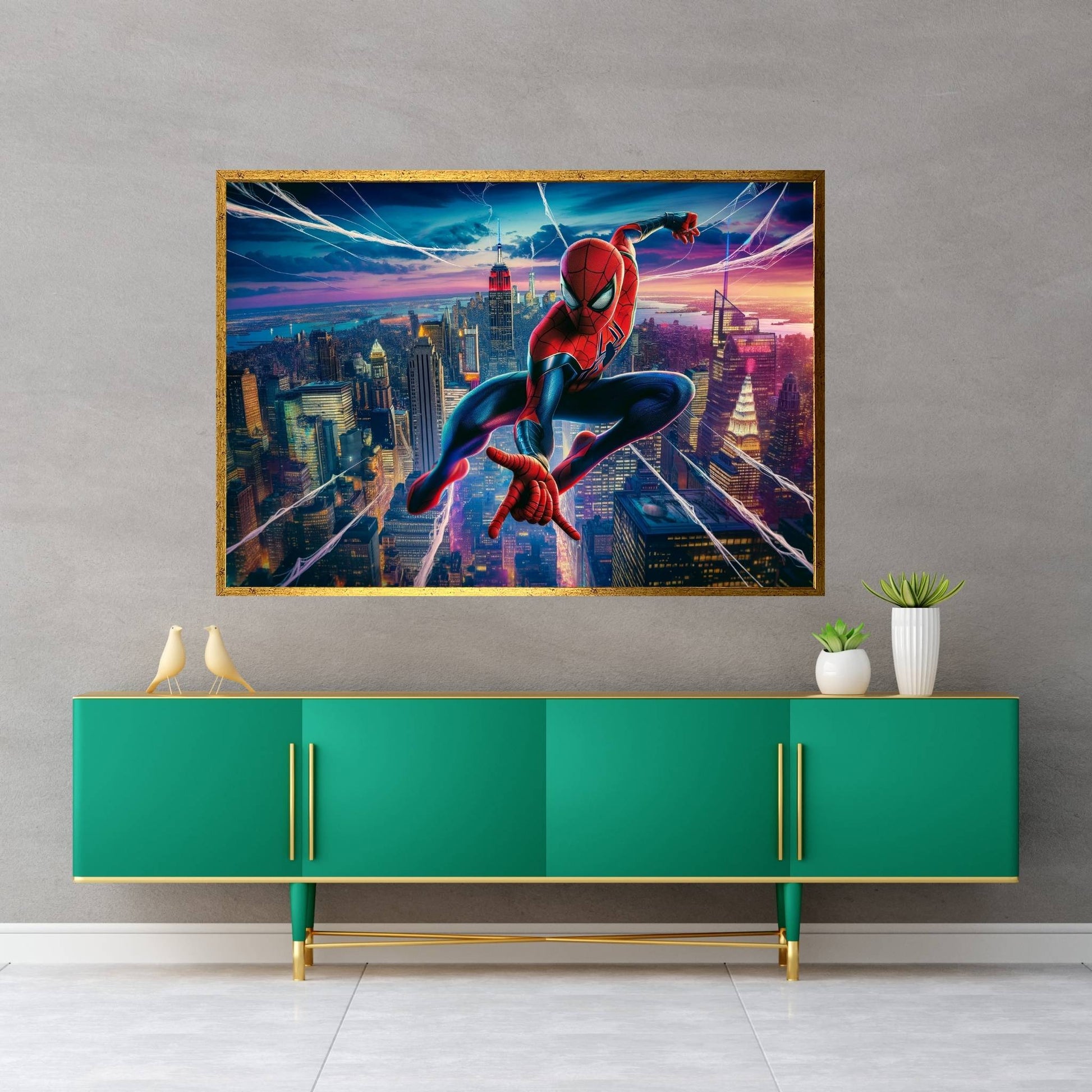 Spiderman Canvas Wall Art - Y Canvas