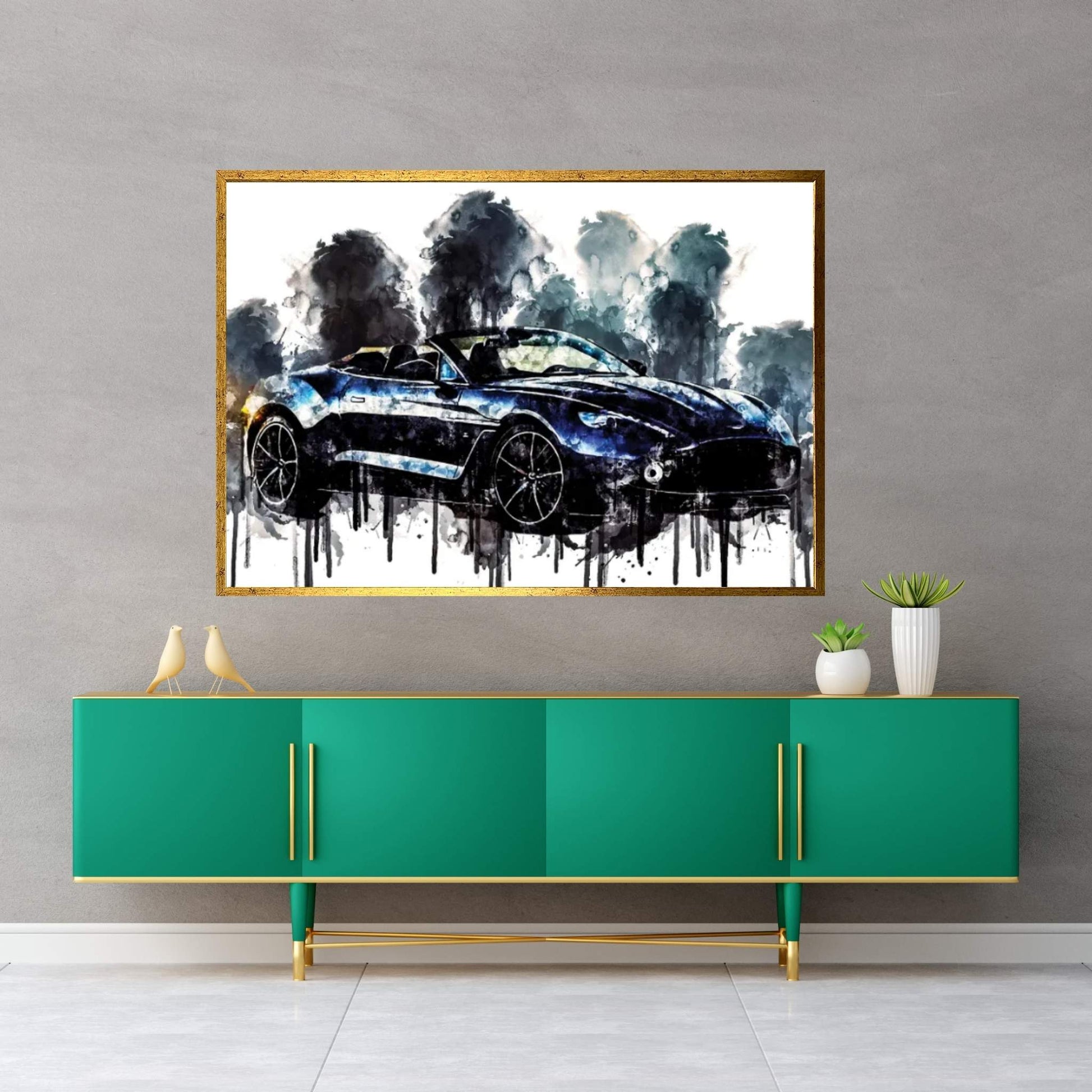 Car 2017 Aston Martin Vanquish Zagato Volante Canvas Wall Art - Y Canvas