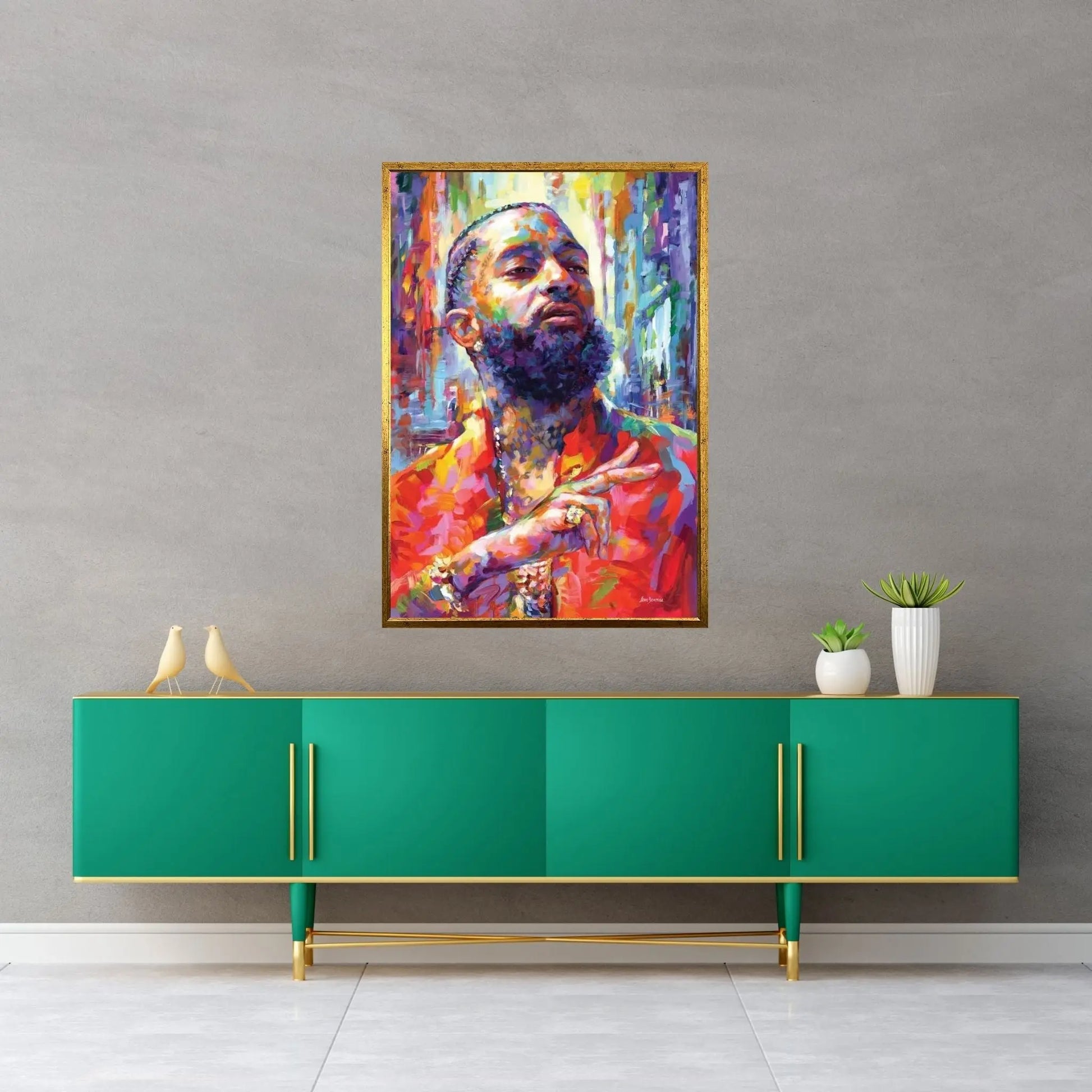 Nipsey Hussle Canvas Wall Art - Y Canvas