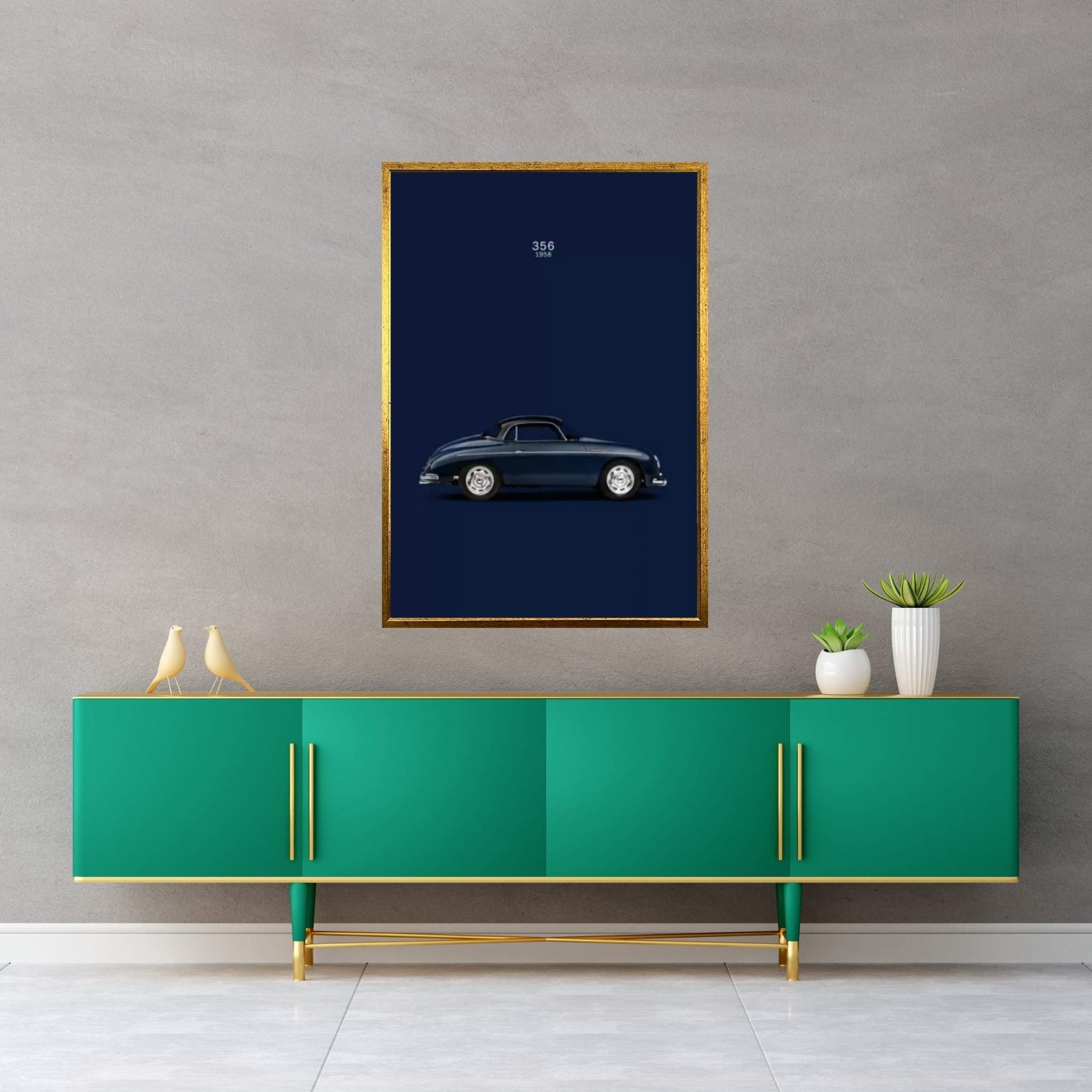 1958 Porsche 356 Canvas Wall Art - Y Canvas