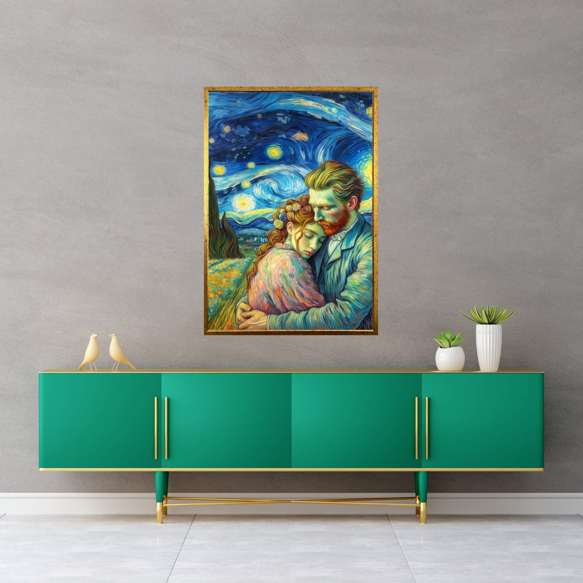 Van Gogh Love Reproduction Canvas Wall Art - Y Canvas