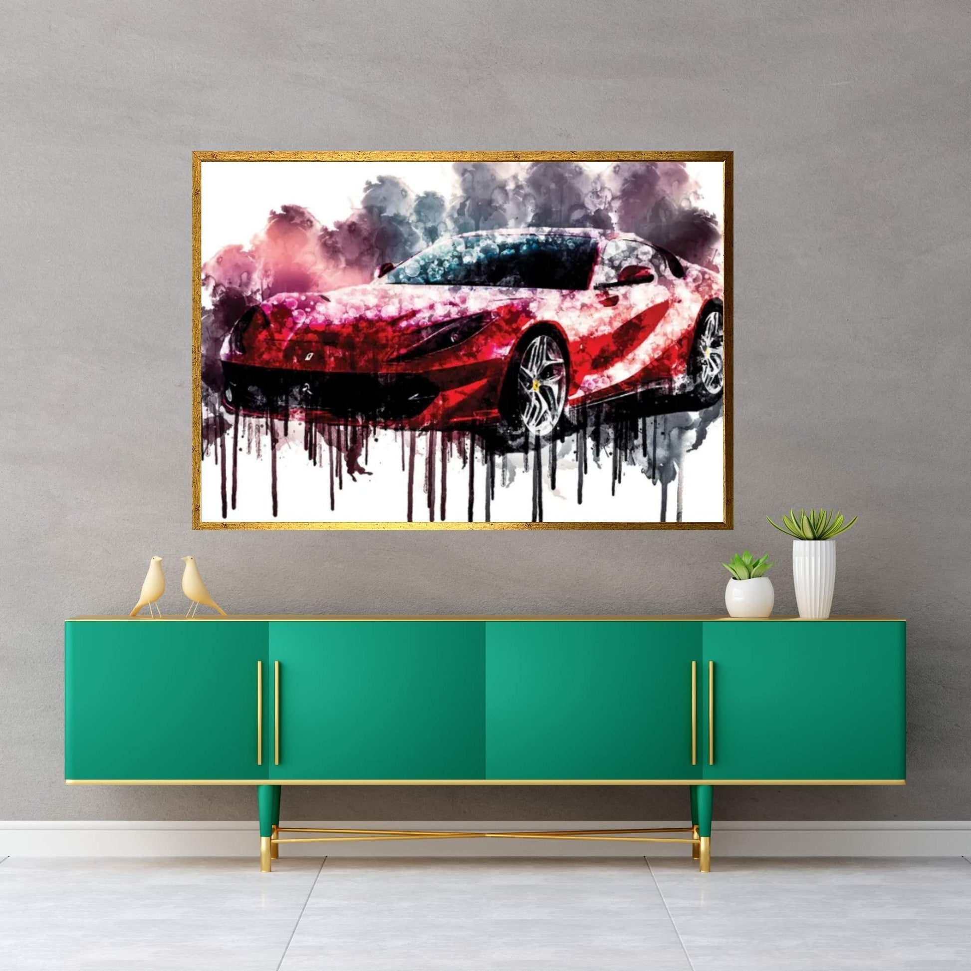 2017 Ferrari 812 Superfast Canvas Wall Art - Y Canvas