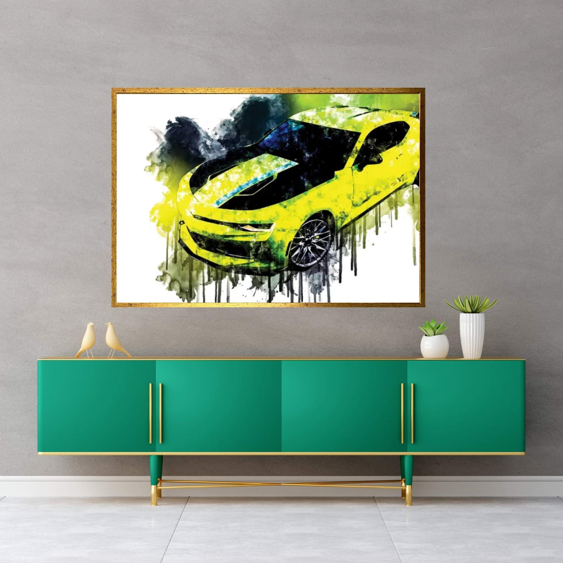 2017 Chevrolet Camaro Turbo AutoX Concept Canvas Wall Art - Y Canvas