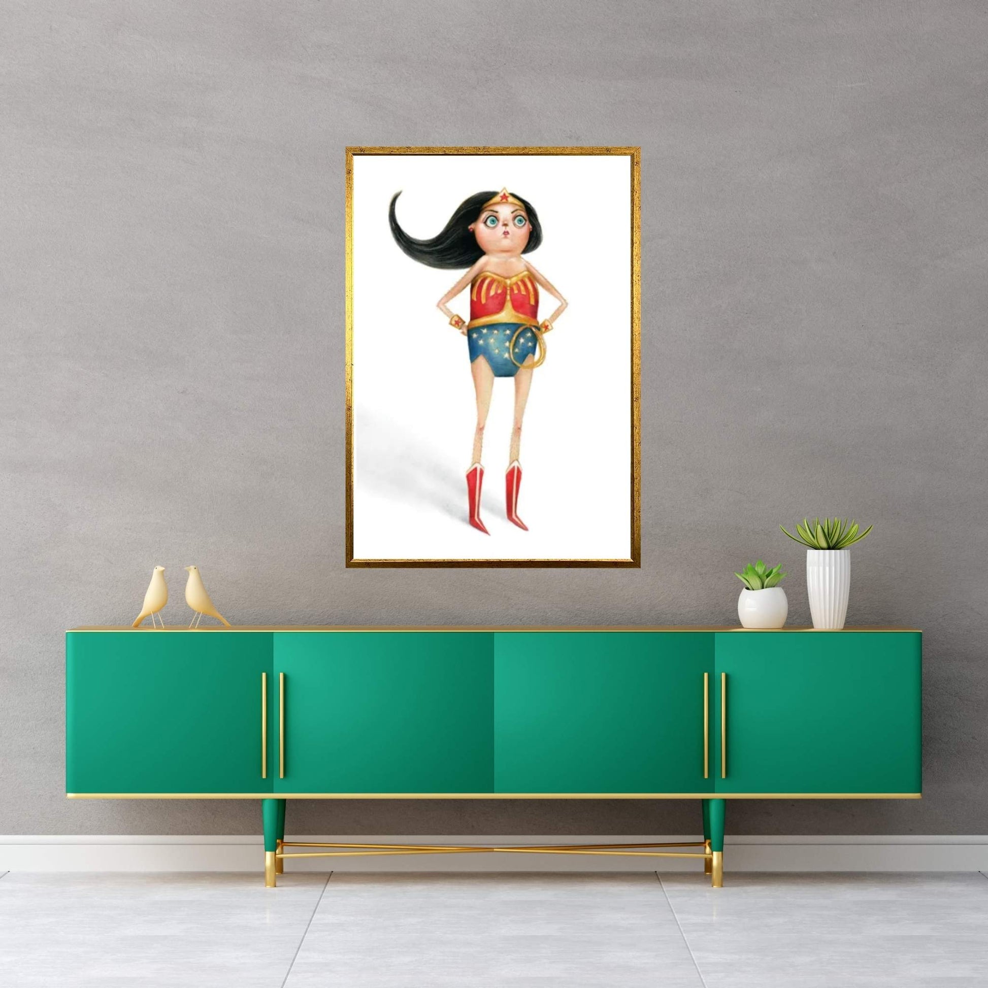 The Real Woman Of Wonder Canvas Wall Art - Y Canvas