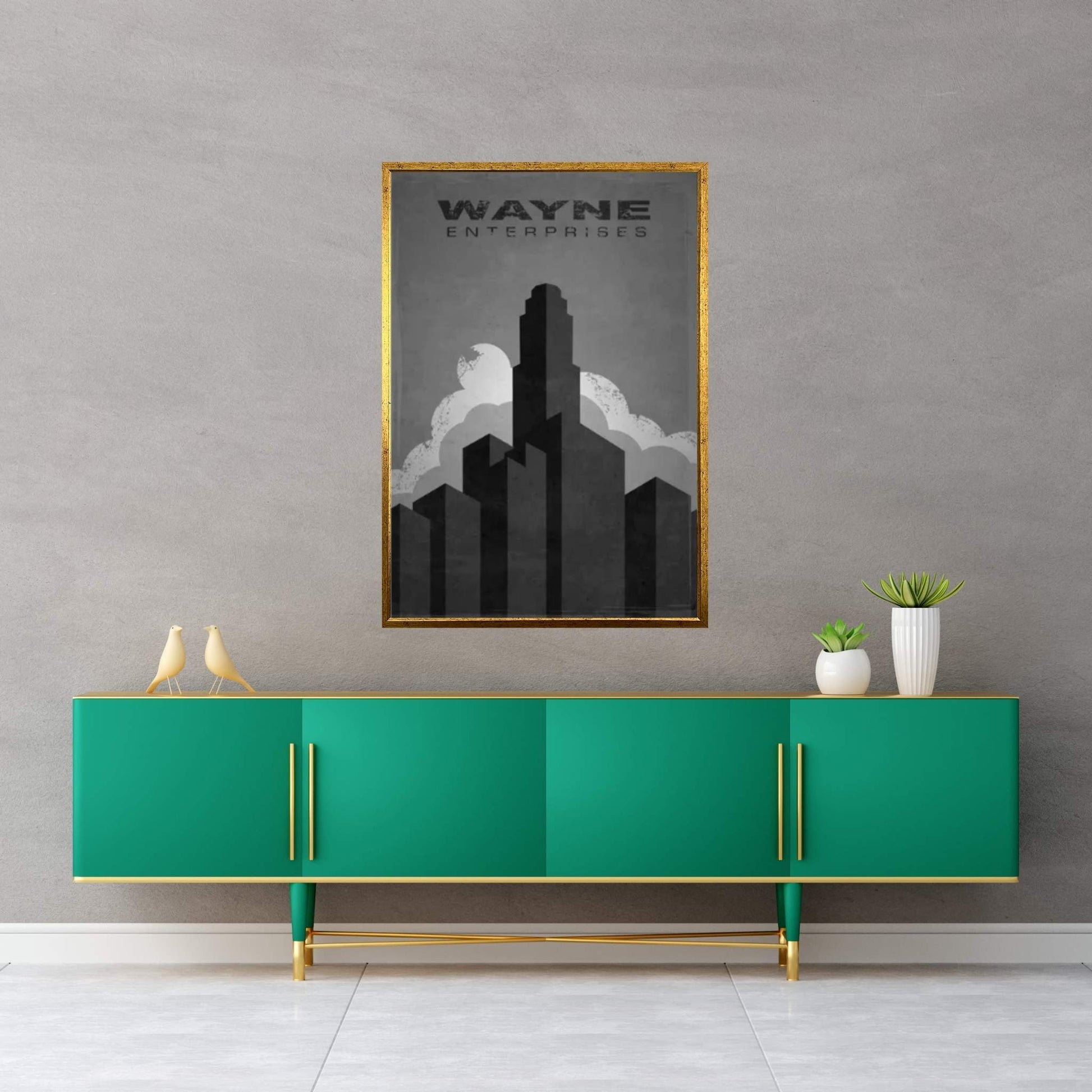 Wayne Enterprises (Batman) Canvas Wall Art - Y Canvas