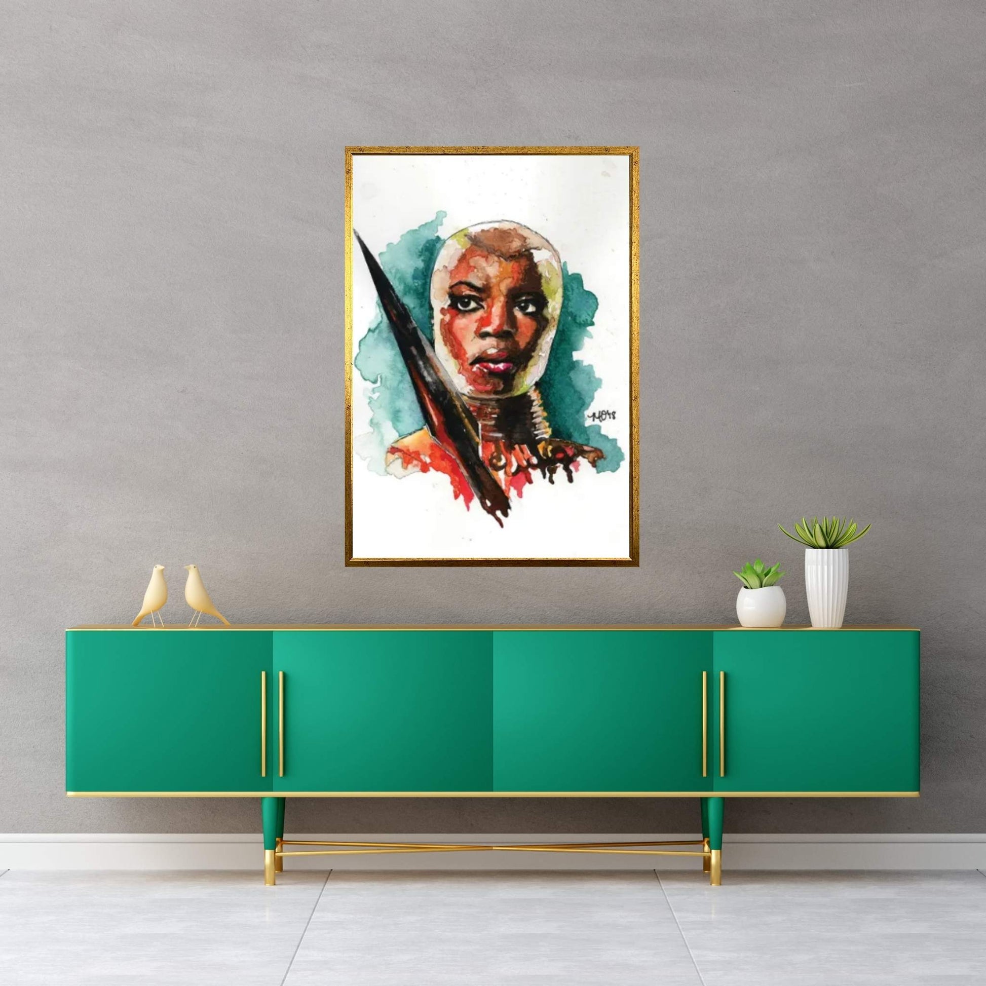 Okoye - Black Panther Canvas Wall Art - Y Canvas