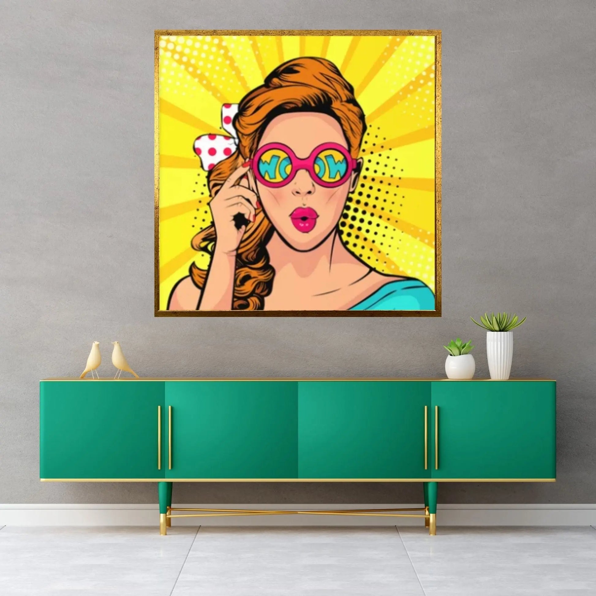 Pop Art Woman Wall Art, Comic Pop Art, Retro Comic - Y Canvas