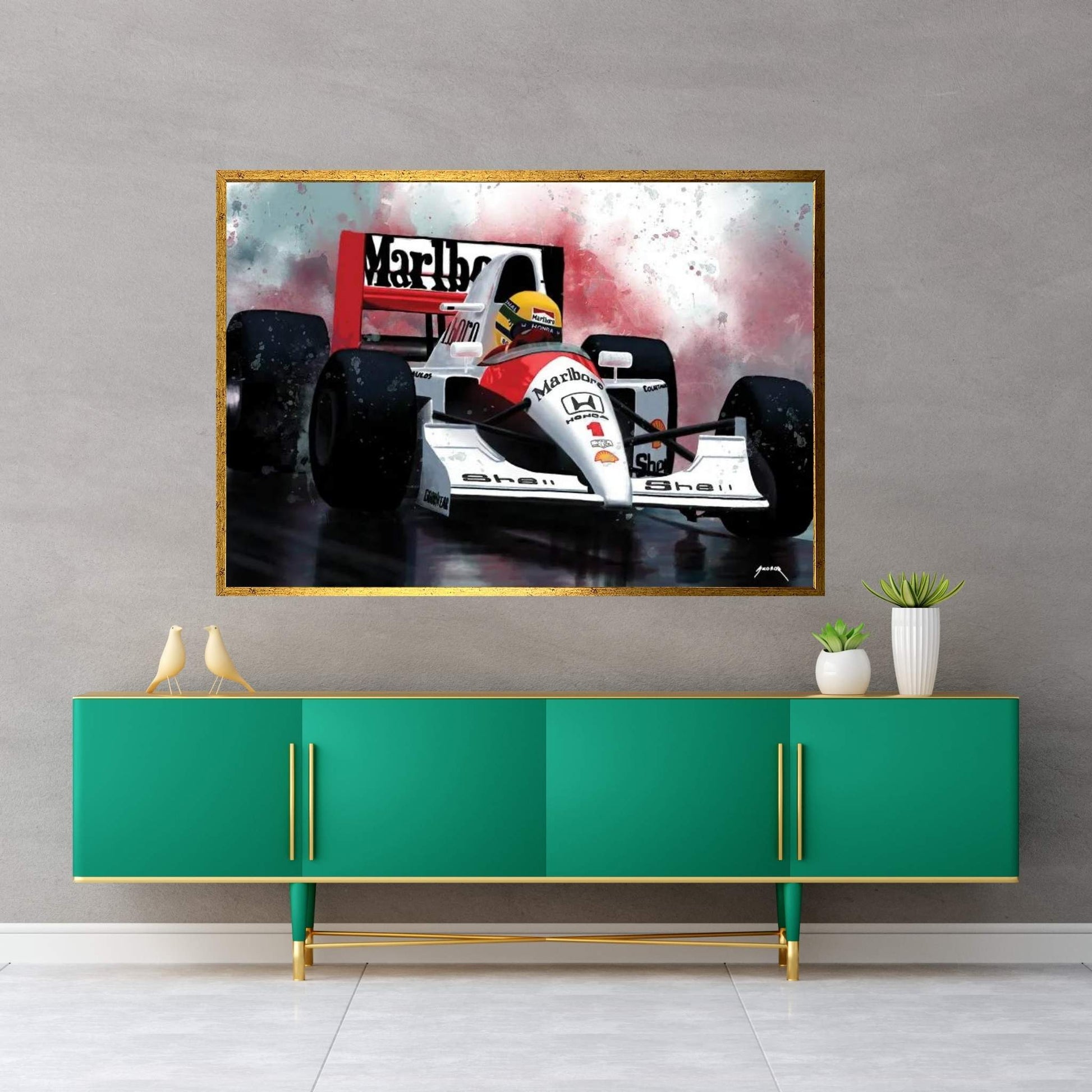 1991 Senna Canvas Wall Art - Y Canvas