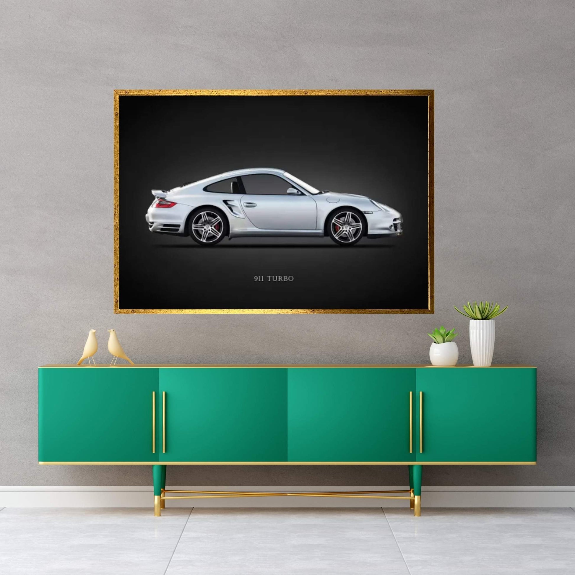 Porsche 911 Turbo 997 2007 Canvas Wall Art - Y Canvas