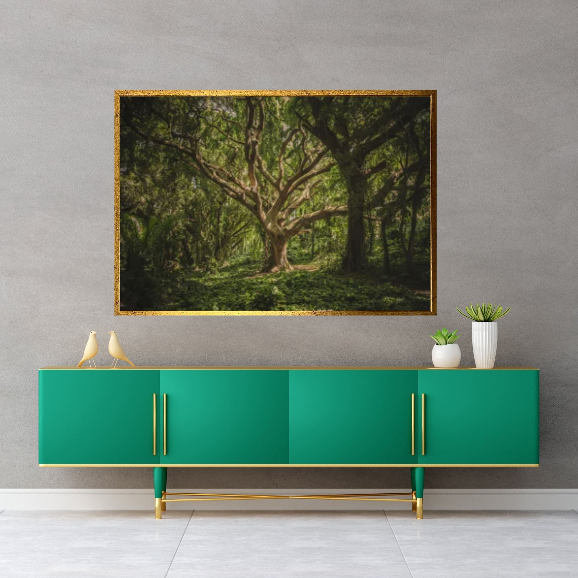 Forest Wall Art, Forest Canvas, Landscape Wall Art, Landscape Canvas, Forest Wall Decor, Tree Wall Art - Y Canvas