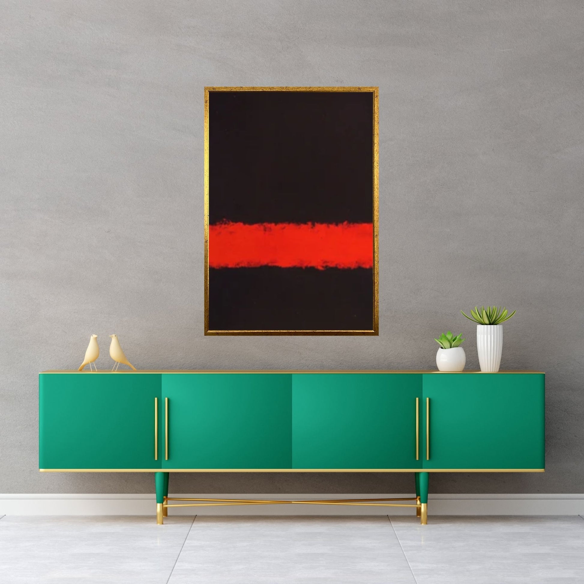 Mark Rothko Frame Canvas/Poster Art Reproduction, Rothko Reproduction, Modern Art Expressionism Painting - Y Canvas