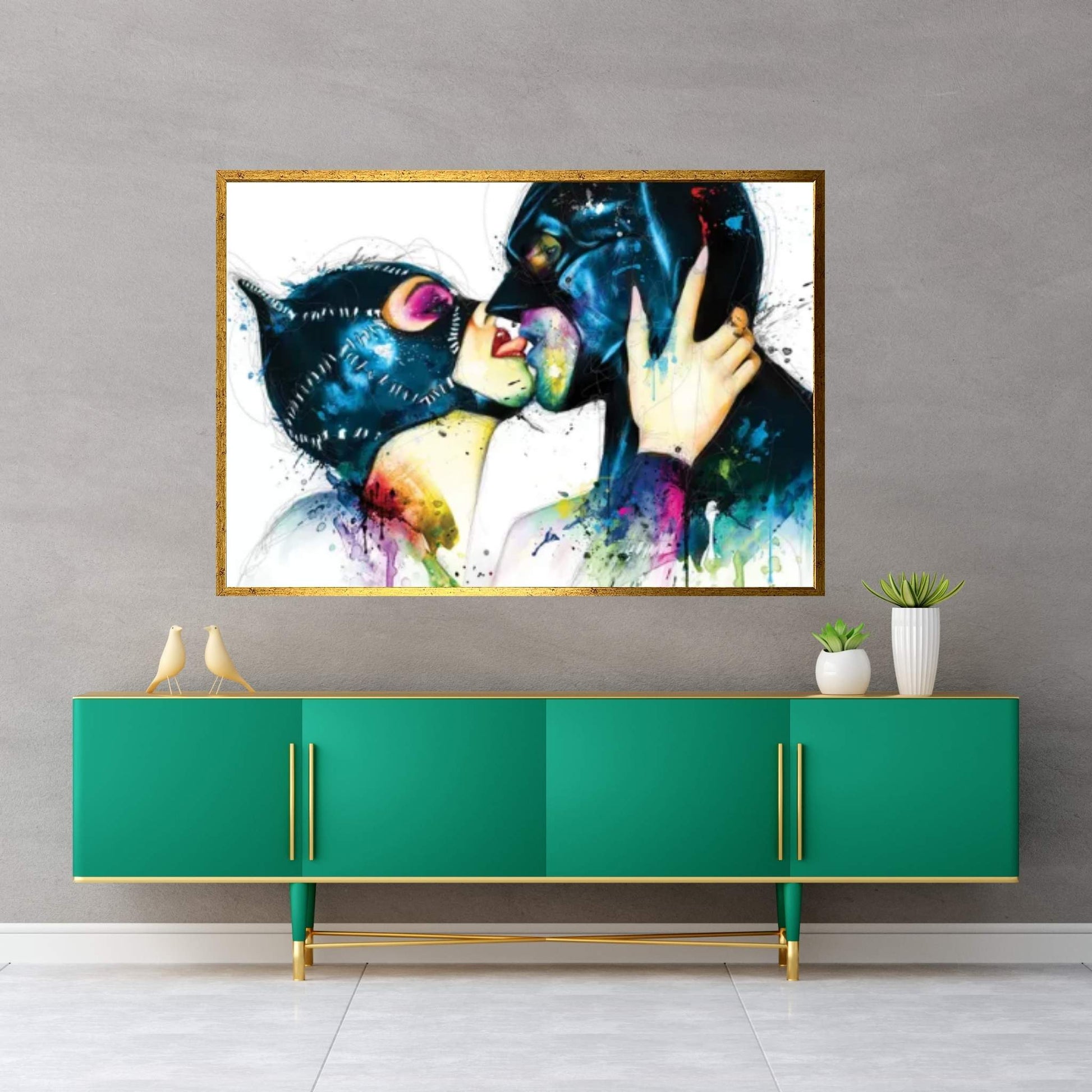 Love In Gotham Canvas Wall Art - Y Canvas