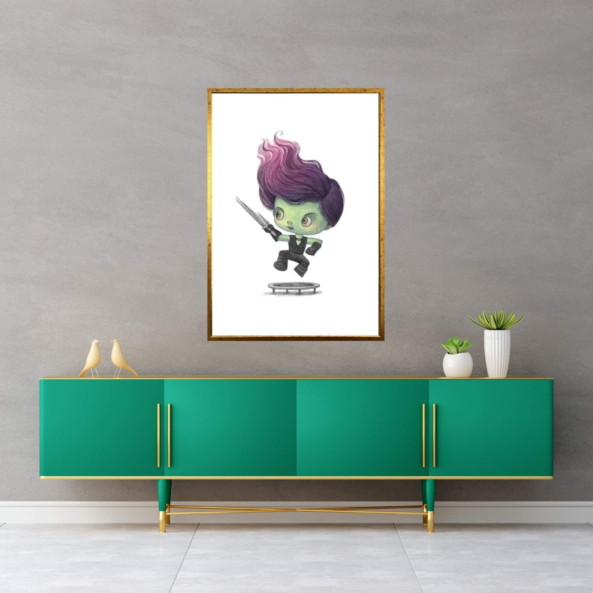 Baby Gamora Canvas Wall Art - Y Canvas