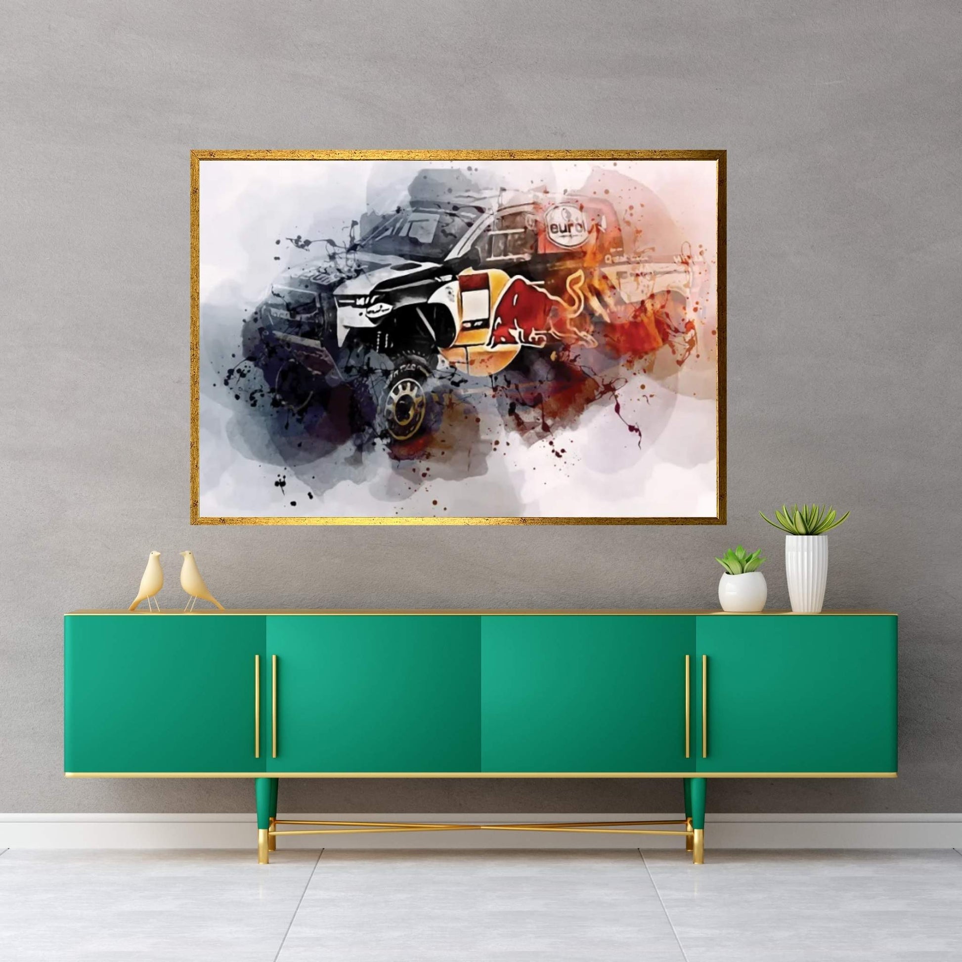 2022 Toyota Gr Dkr Hilux T1 Rally Car Racing Dakar Sand Dunes Canvas Wall Art - Y Canvas