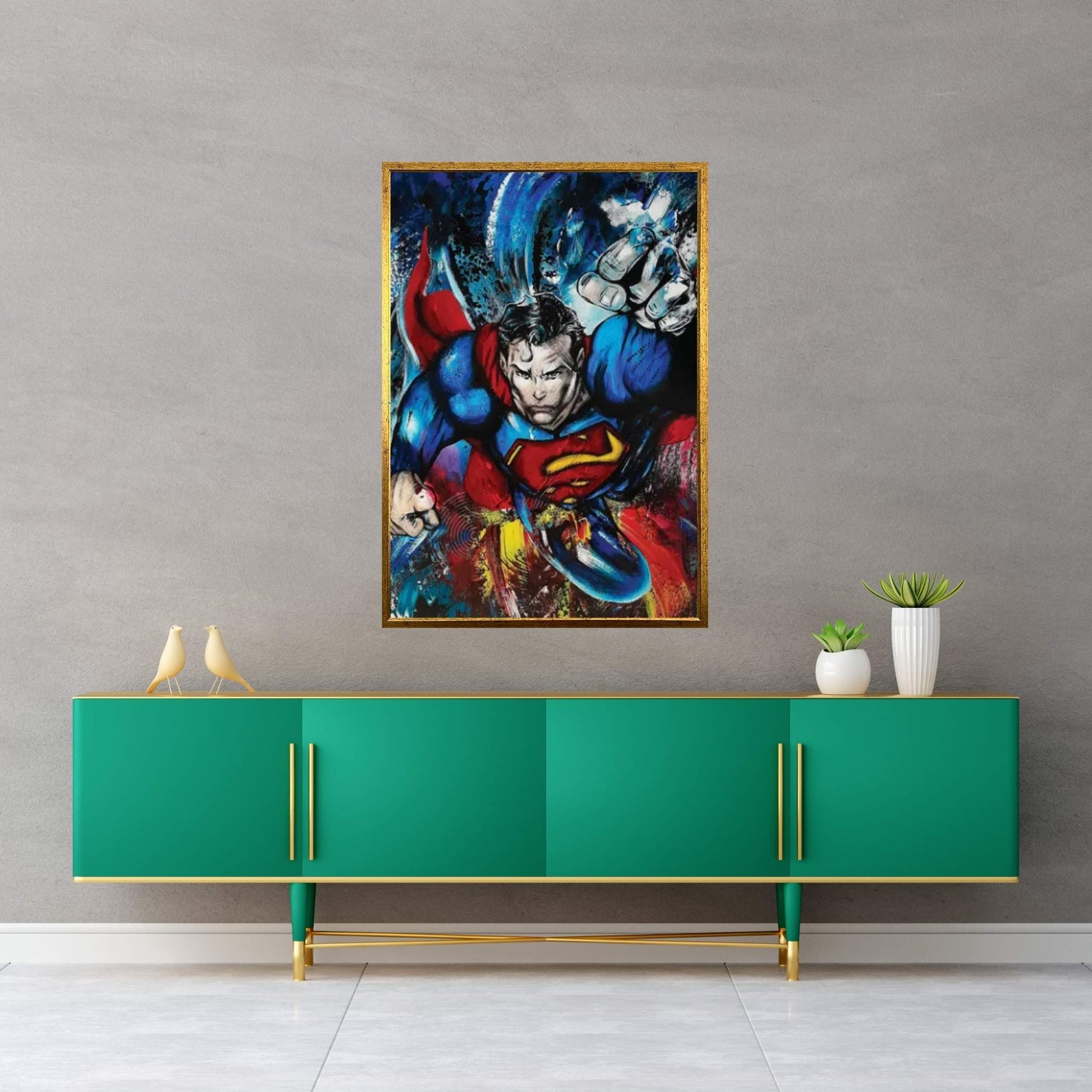 Invincible Superman Canvas Wall Art - Y Canvas