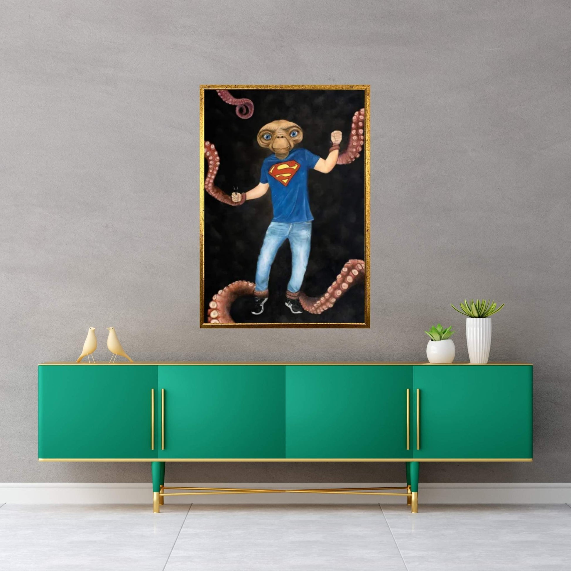 A Stranger In A Strange Place Canvas Wall Art - Y Canvas