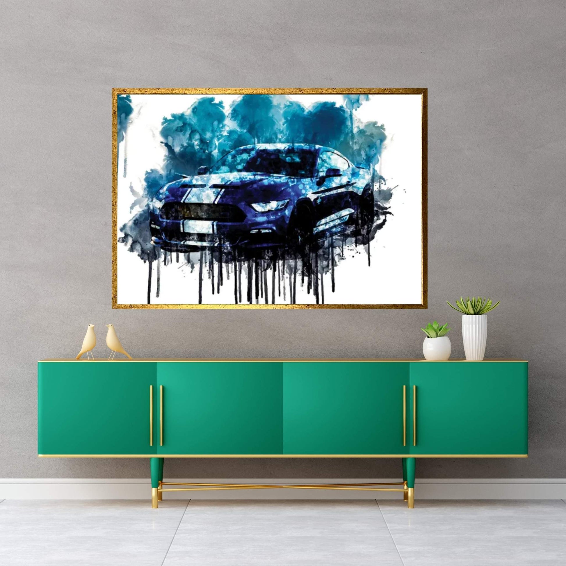 2017 Shelby Super Snake Vehicle CCLXXXIII Canvas Wall Art - Y Canvas