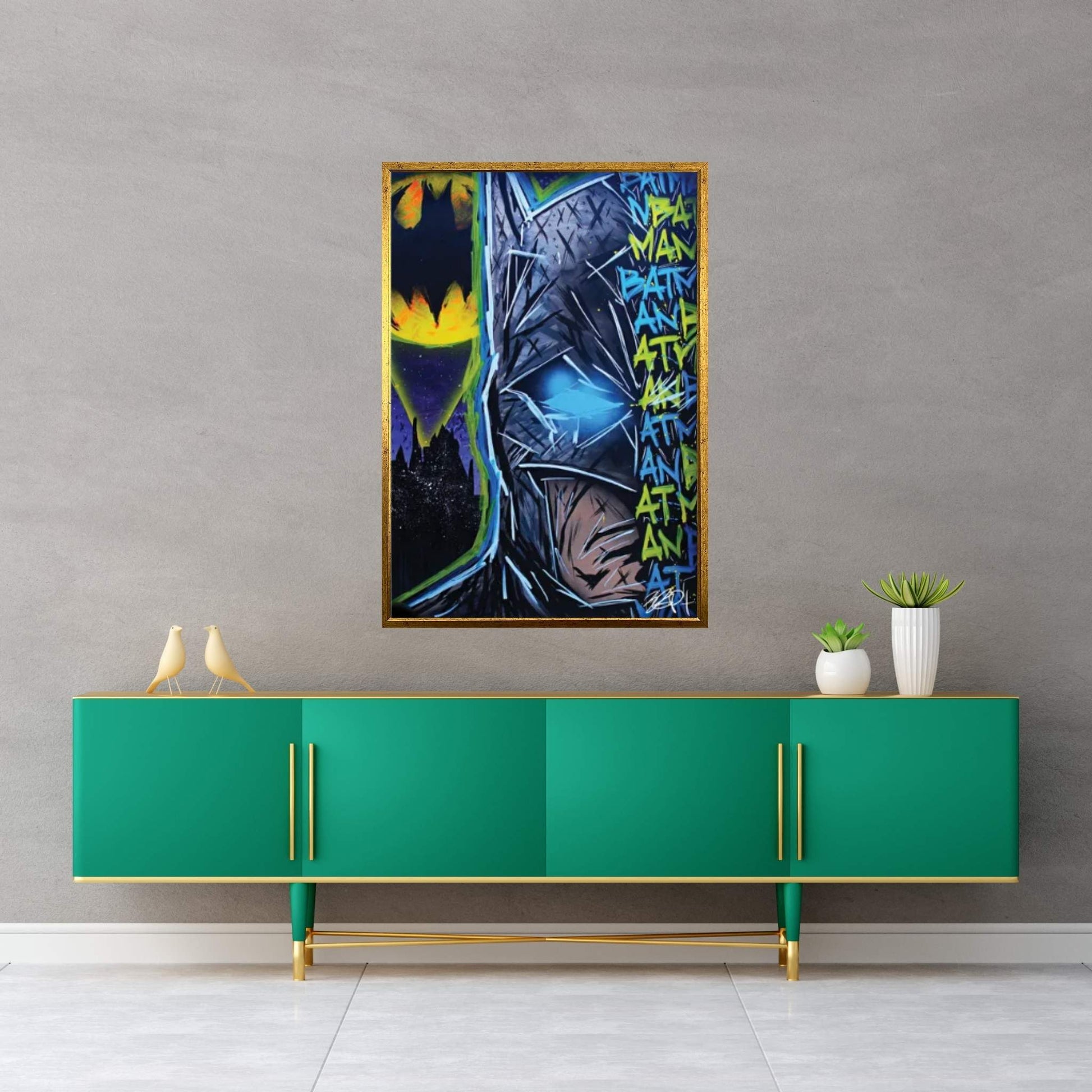 Calling The Bat Canvas Wall Art - Y Canvas