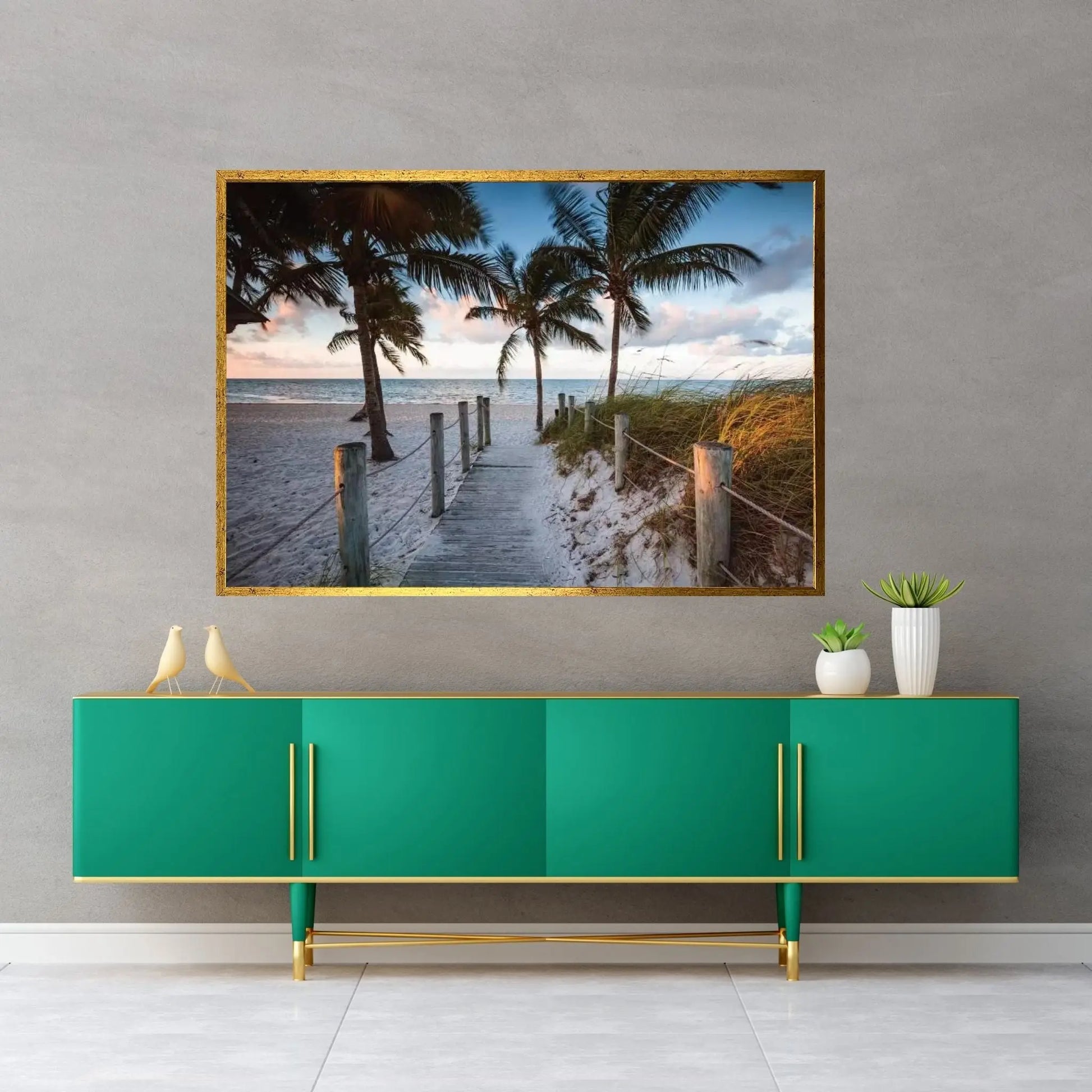 Beach Sunrise, Key West I Canvas Wall Art - Y Canvas