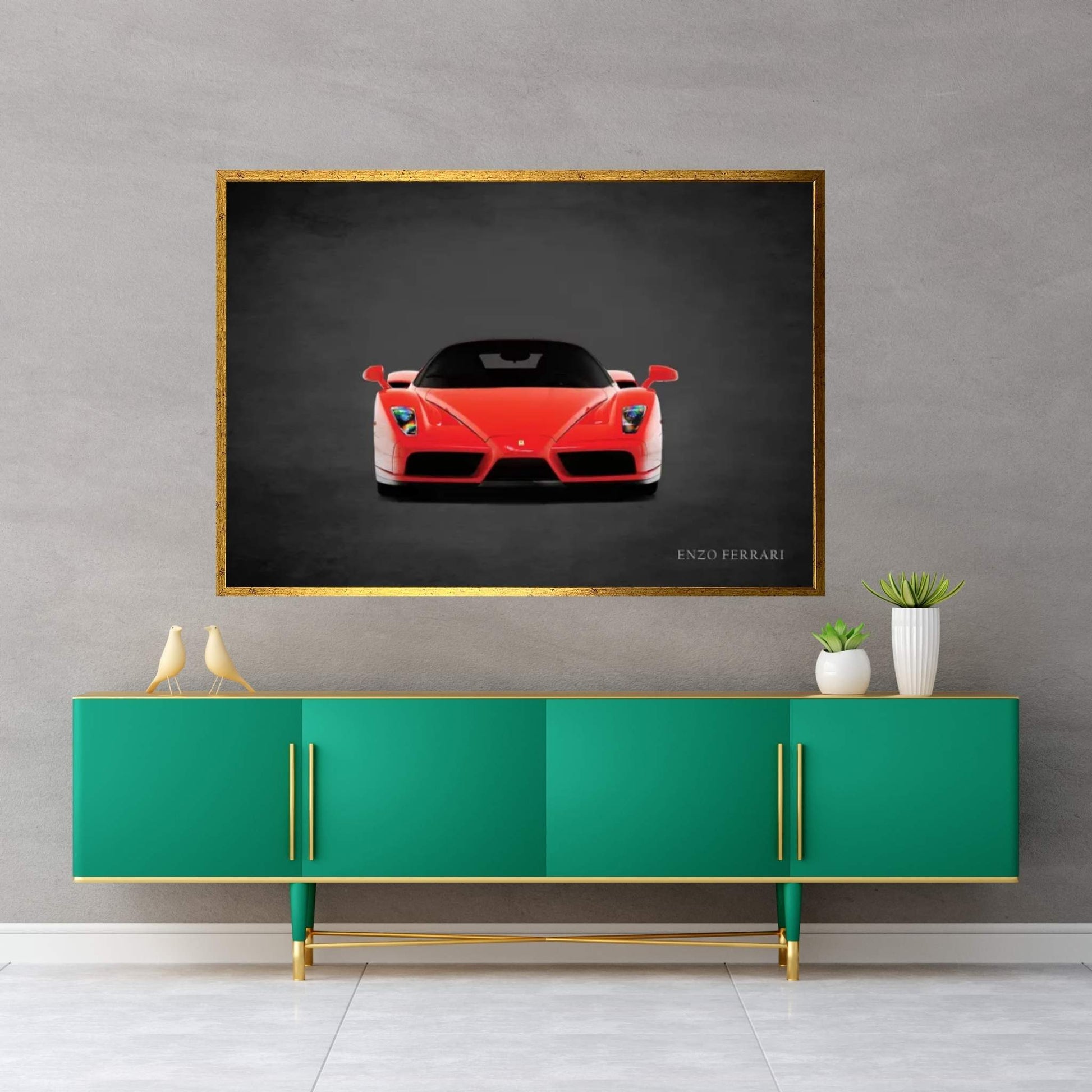 Ferrari Enzo, Front Canvas Wall Art - Y Canvas