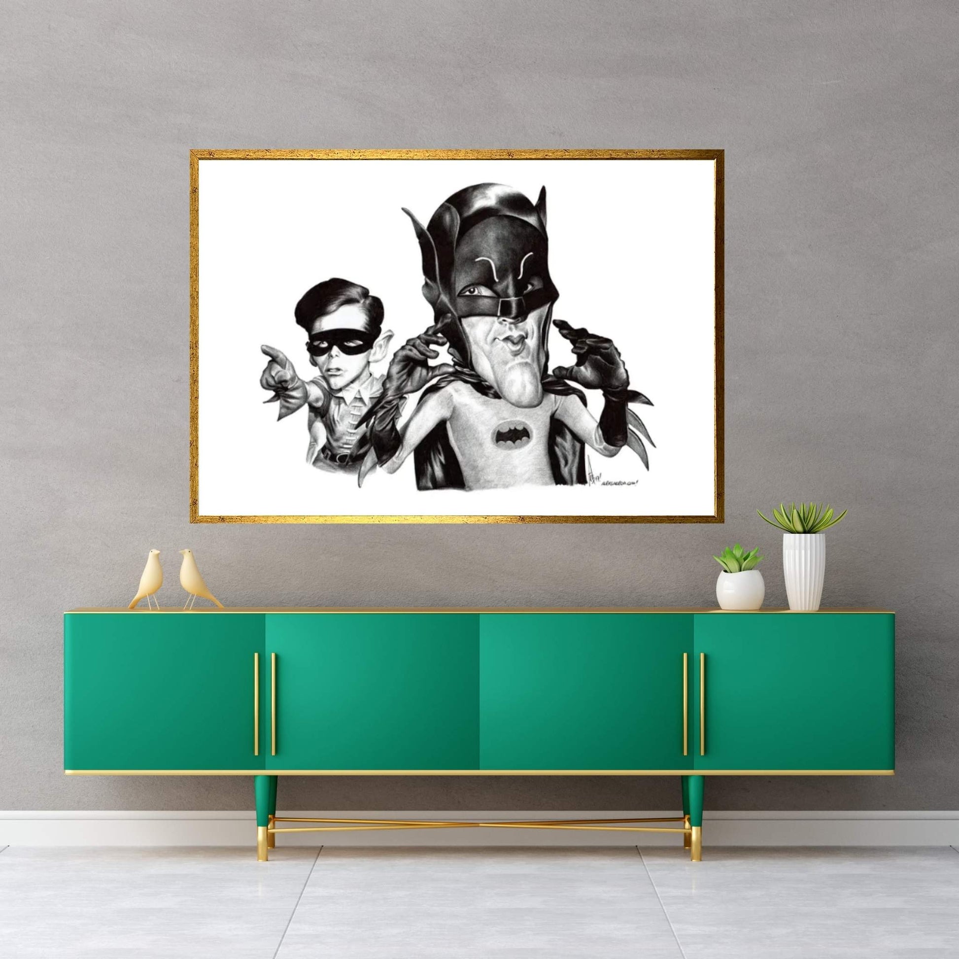 Batman And Robin Canvas Wall Art - Y Canvas