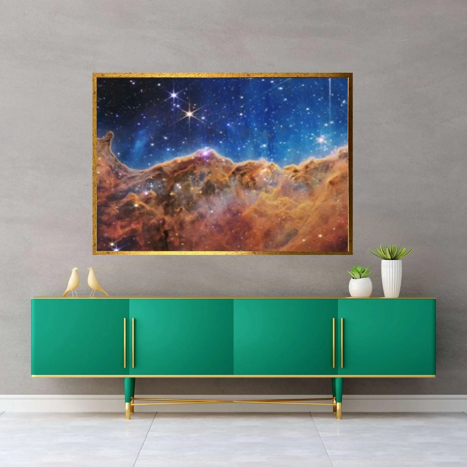 Space James Webb Space Telescope First Image, Space Canvas Wall Decor, NASA Deep Field 3D Canvas Space - Y Canvas