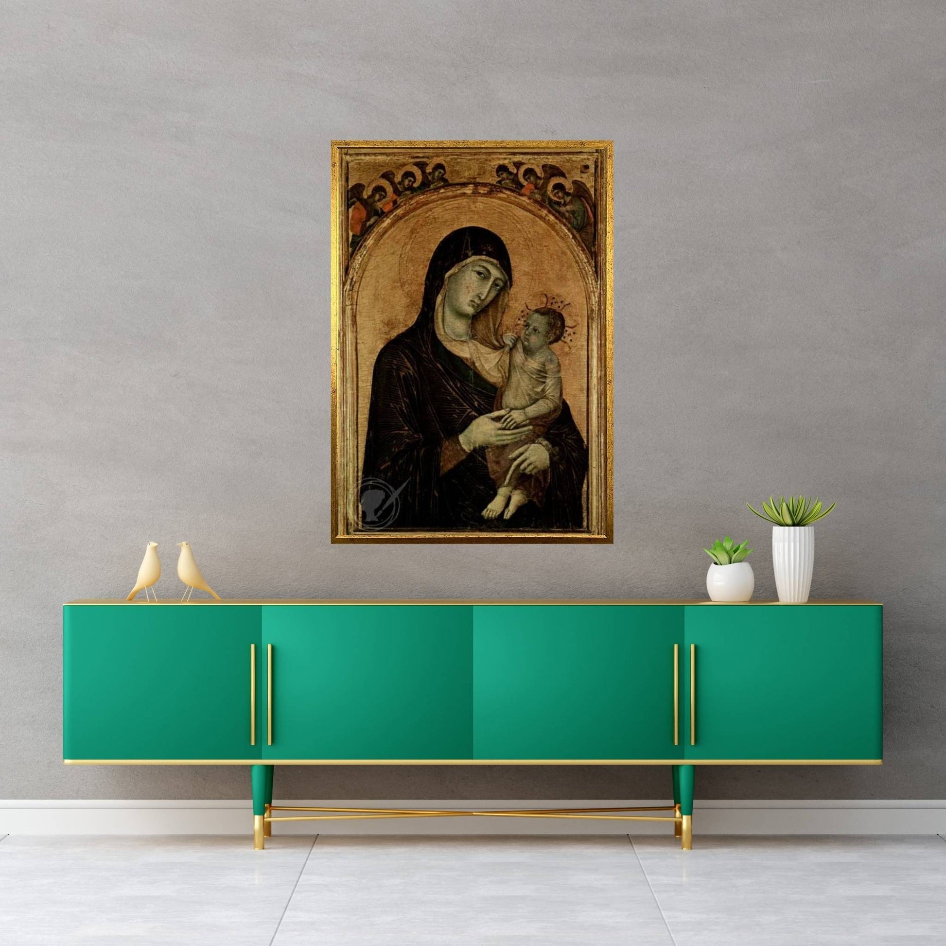 Madonna and Child Canvas Wall Art - Y Canvas