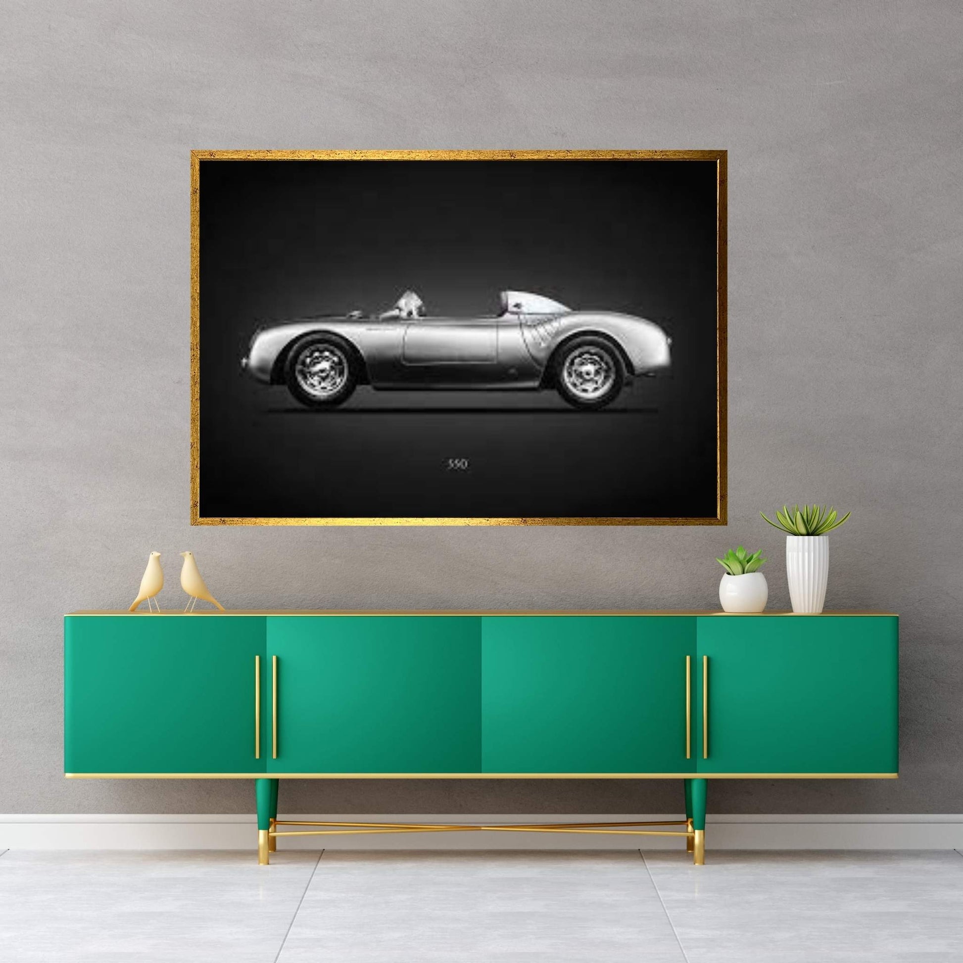 Porsche 550 Spyder Canvas Wall Art - Y Canvas