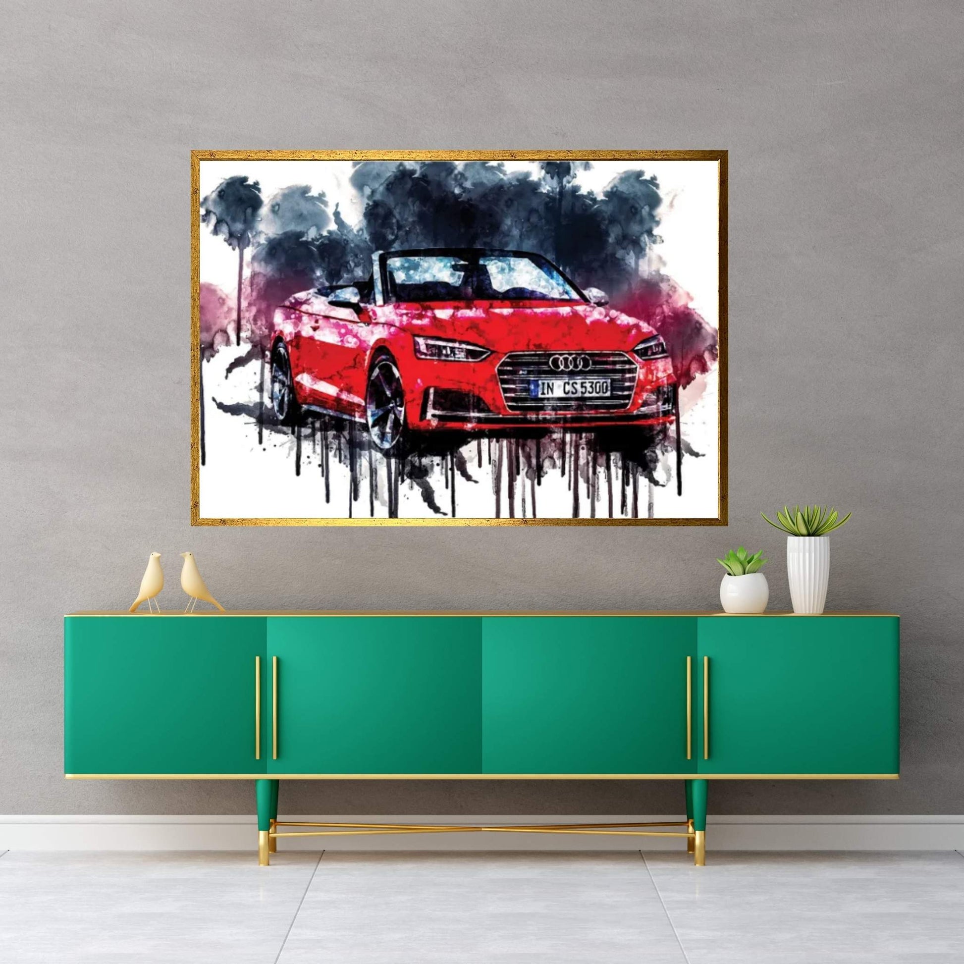 2017 Audi S5 Cabriolet Vehicle XIX Canvas Wall Art - Y Canvas