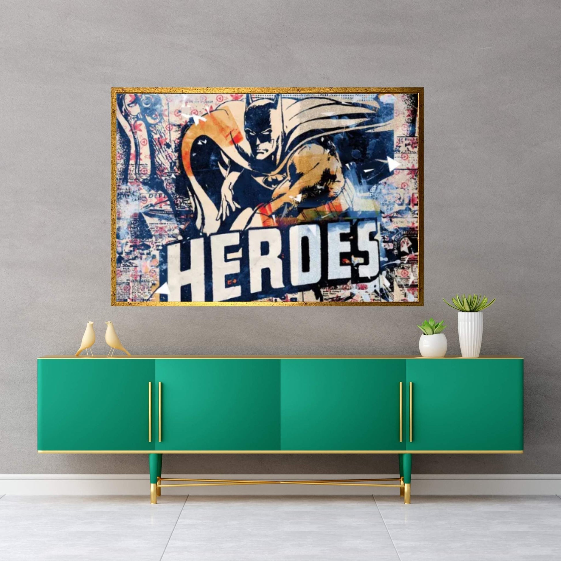 Heroes Canvas Wall Art - Y Canvas