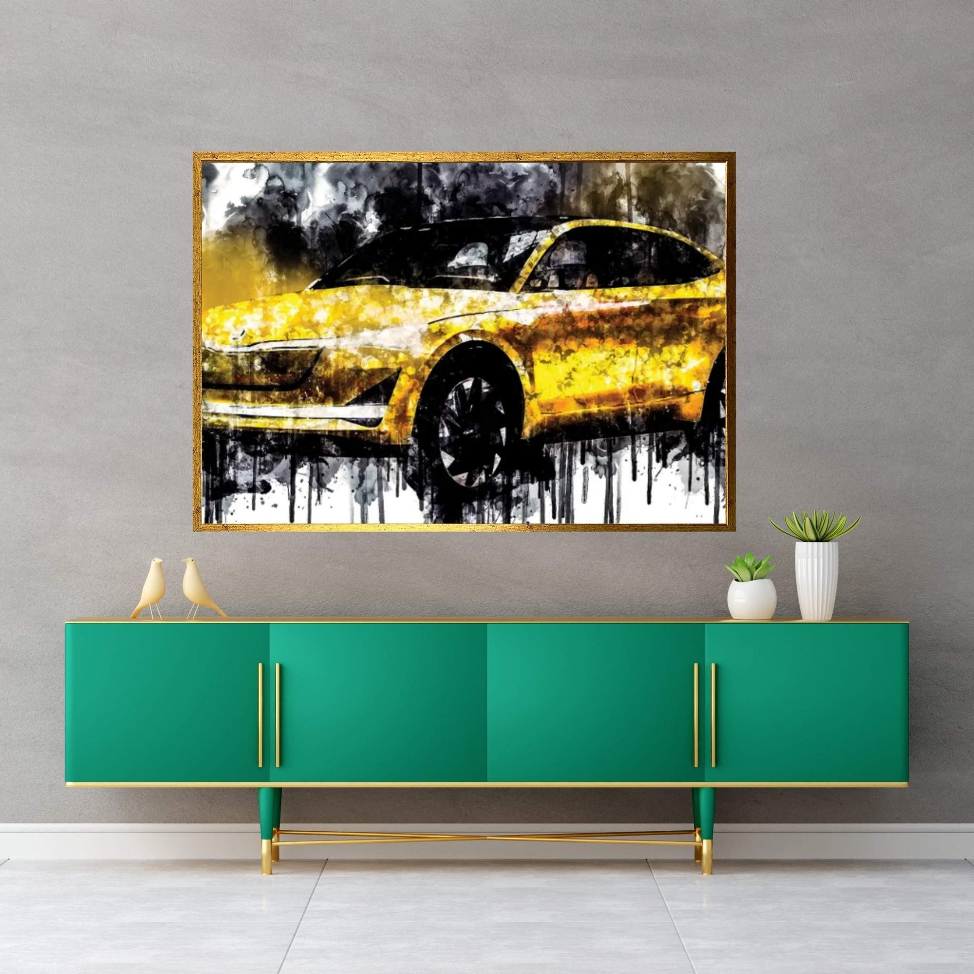 Car 2017 Skoda Vision E Concept Canvas Wall Art - Y Canvas