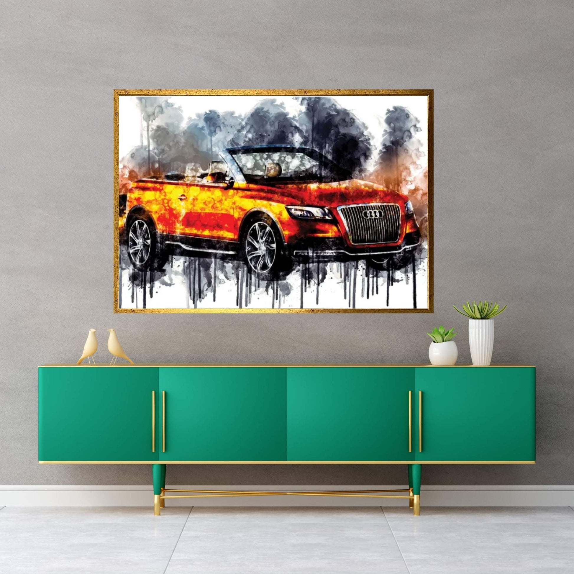 Car Audi Cross Cabriolet Quattro Canvas Wall Art - Y Canvas