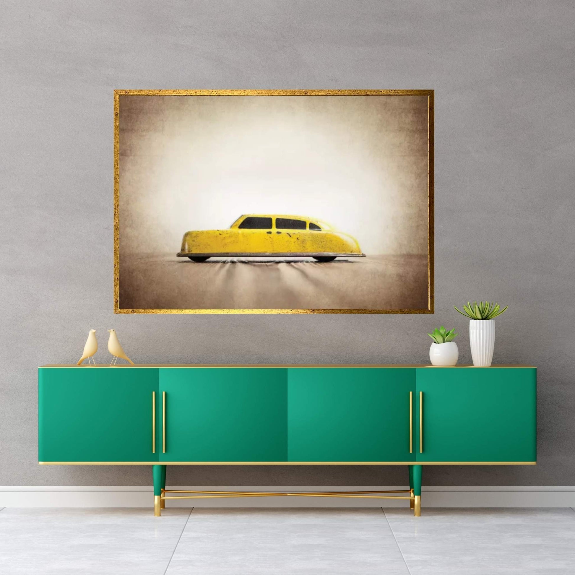 ARGO Yellow Taxi Canvas Wall Art - Y Canvas