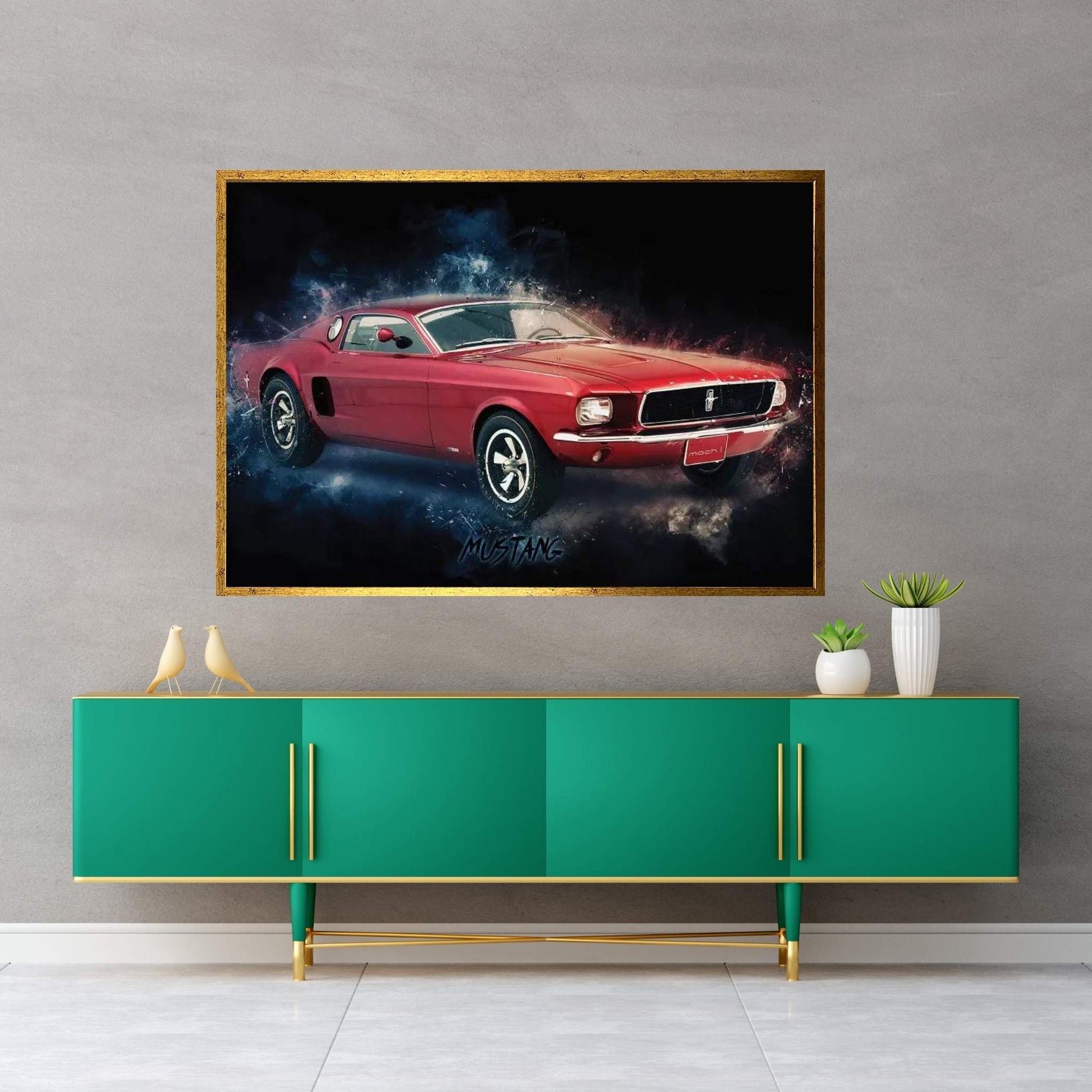 Mustang Canvas Wall Art - Y Canvas