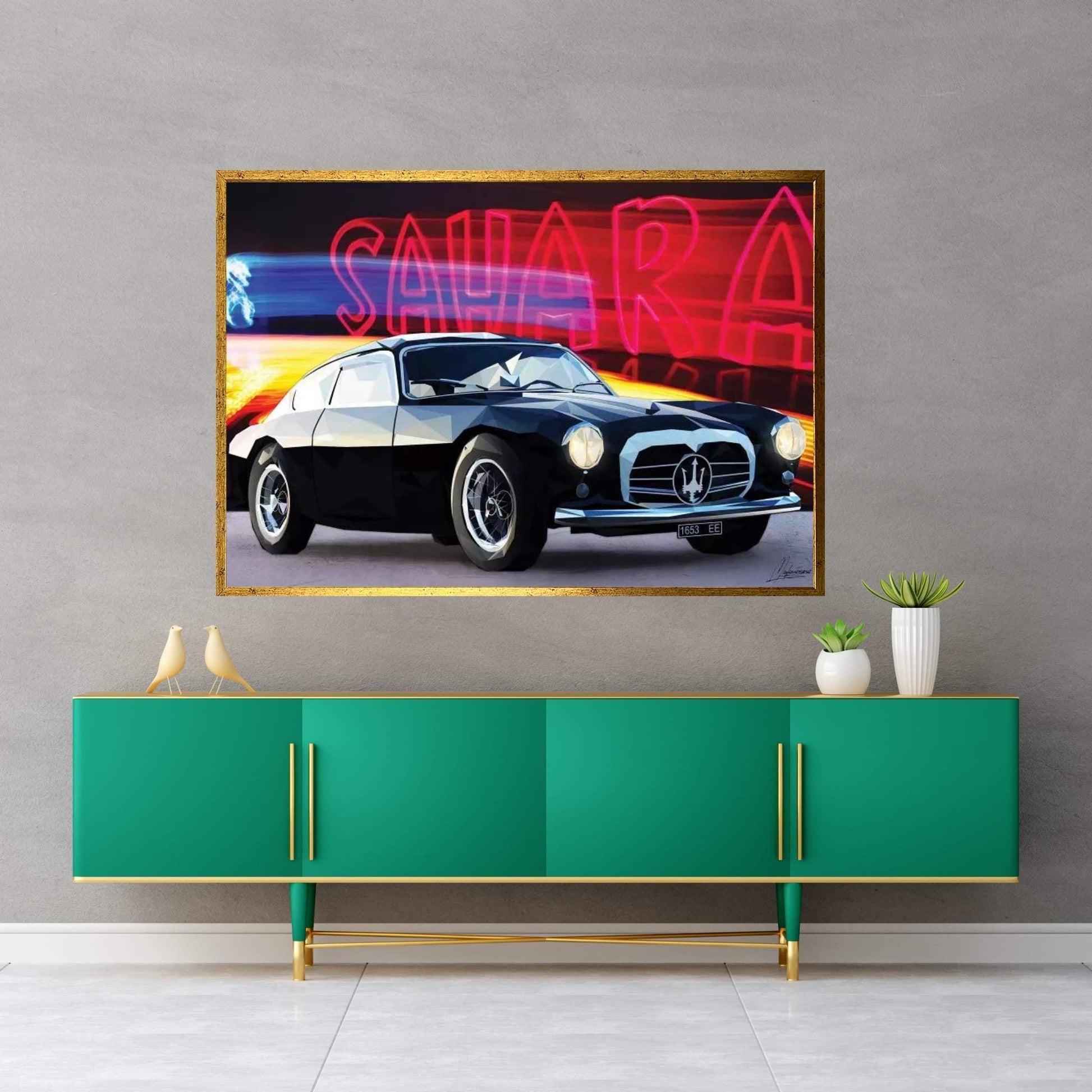 Le Noir Maserati Canvas Wall Art - Y Canvas