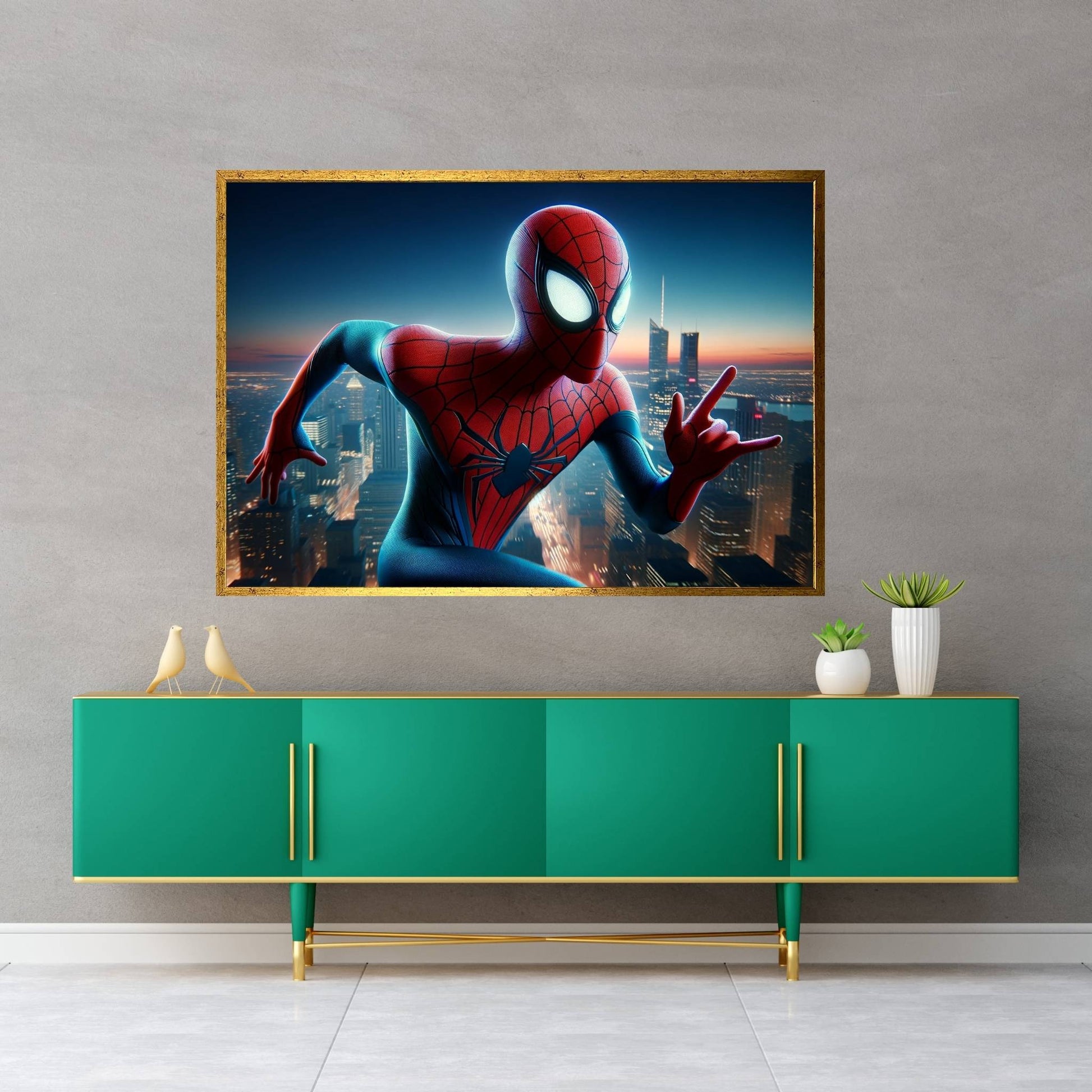 Spiderman Canvas Wall Art - Y Canvas