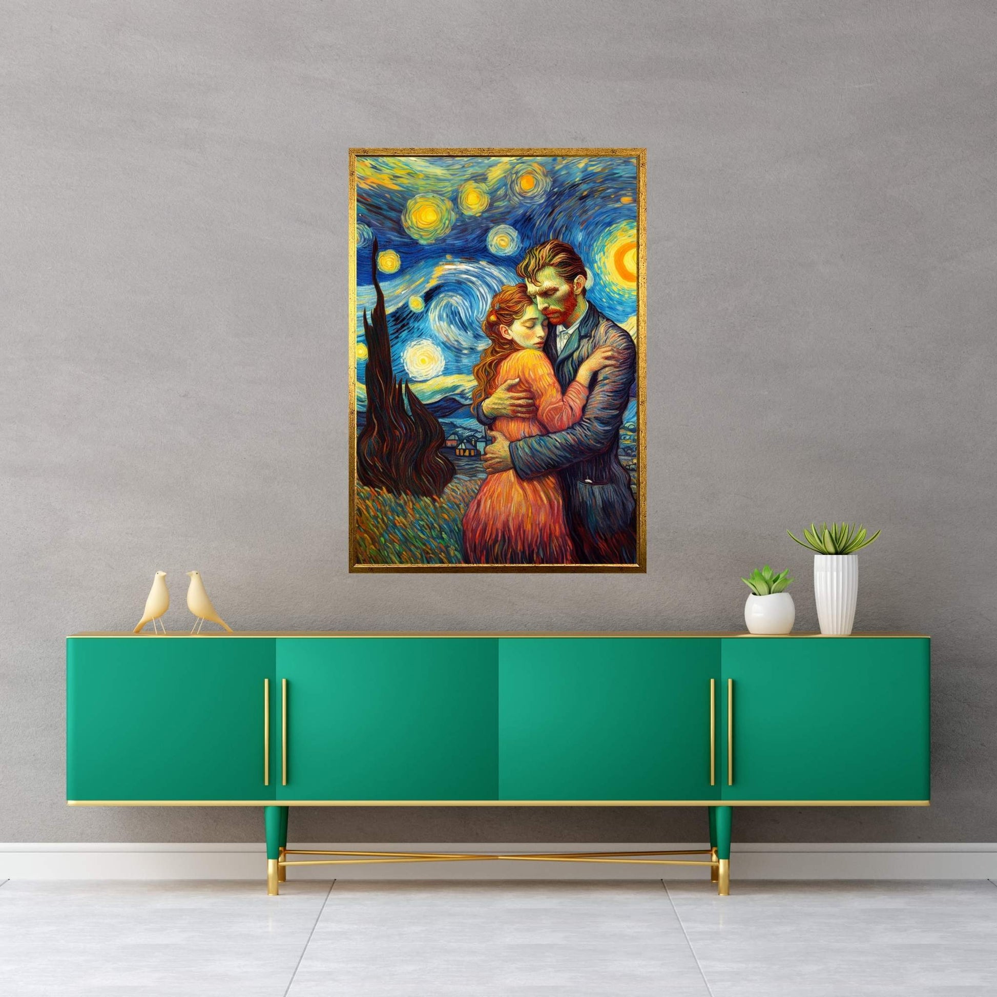 Van Gogh Love Reproduction Canvas Wall Art - Y Canvas