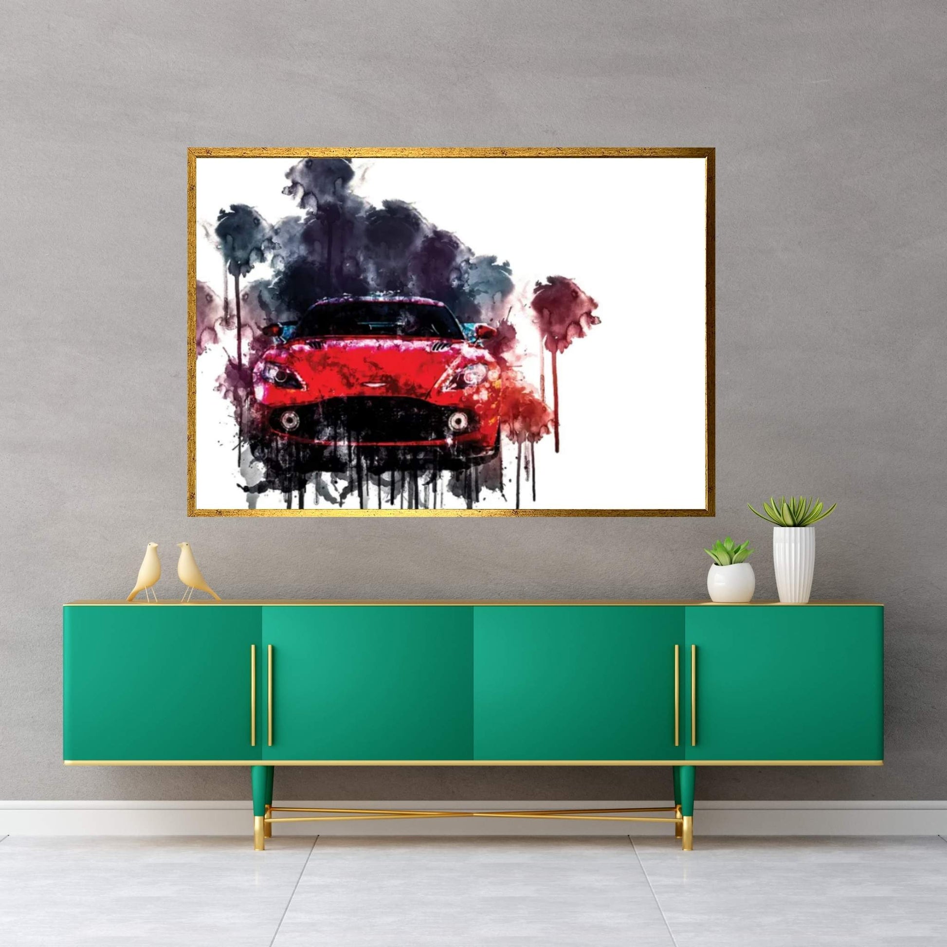 2017 Aston Martin Vanquish Zagato Canvas Wall Art - Y Canvas