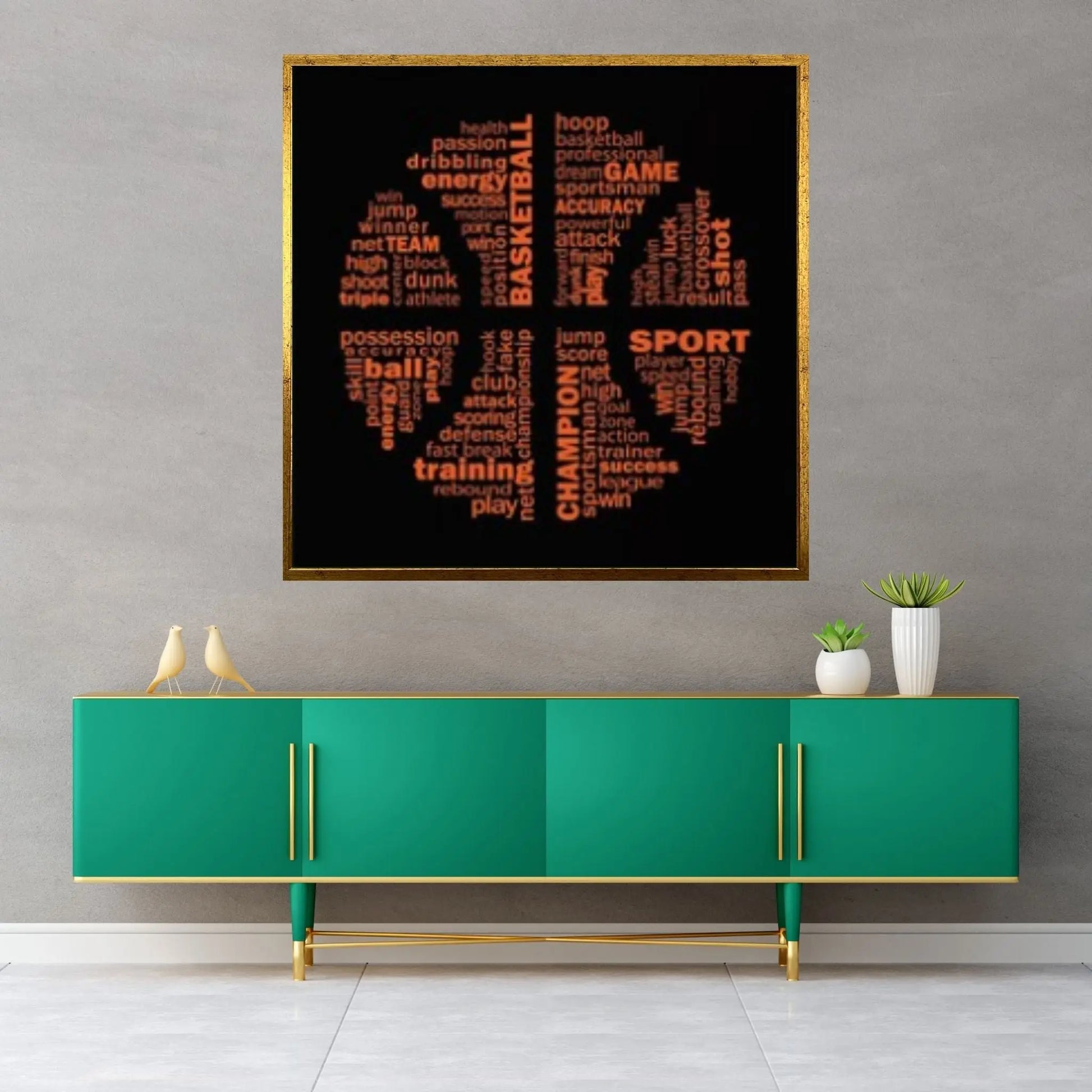 Basketball Poster Canvas Wall Art, Basketball Wall Art,Basketball Coach Gift, Sports Gift for Dad, Basketball Player Gift - Y Canvas