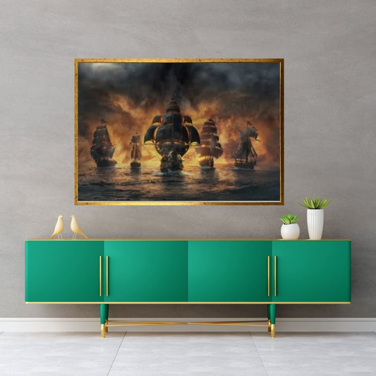 Sailing Boat Canvas, Sea Wall Decor, Sea Landscape - Y Canvas