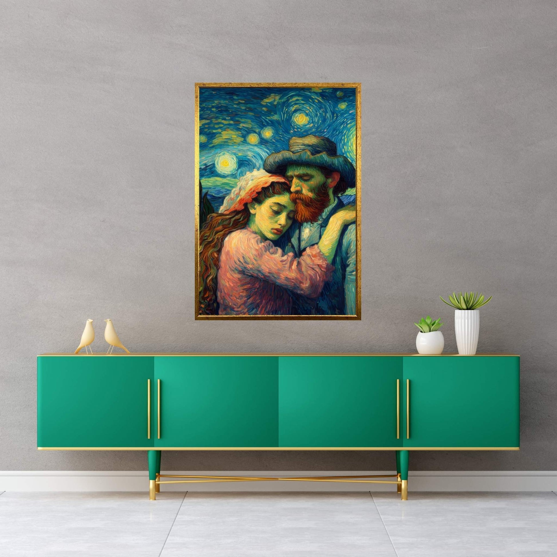 Van Gogh Love Reproduction Canvas Wall Art - Y Canvas