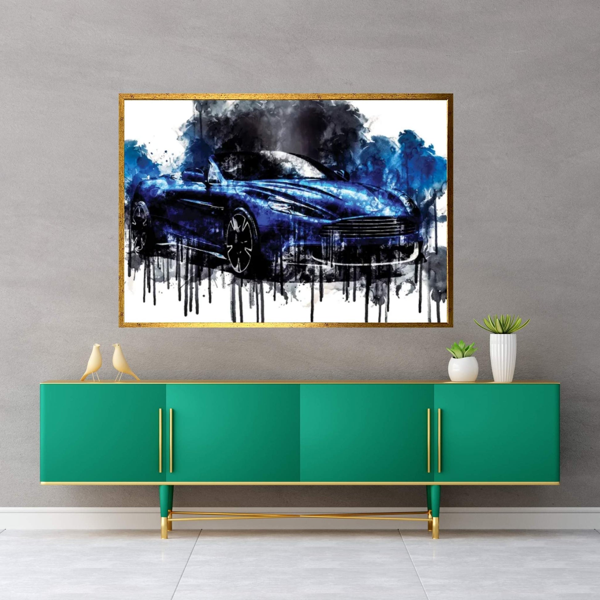 2018 Aston Martin Vanquish S Volante Canvas Wall Art - Y Canvas