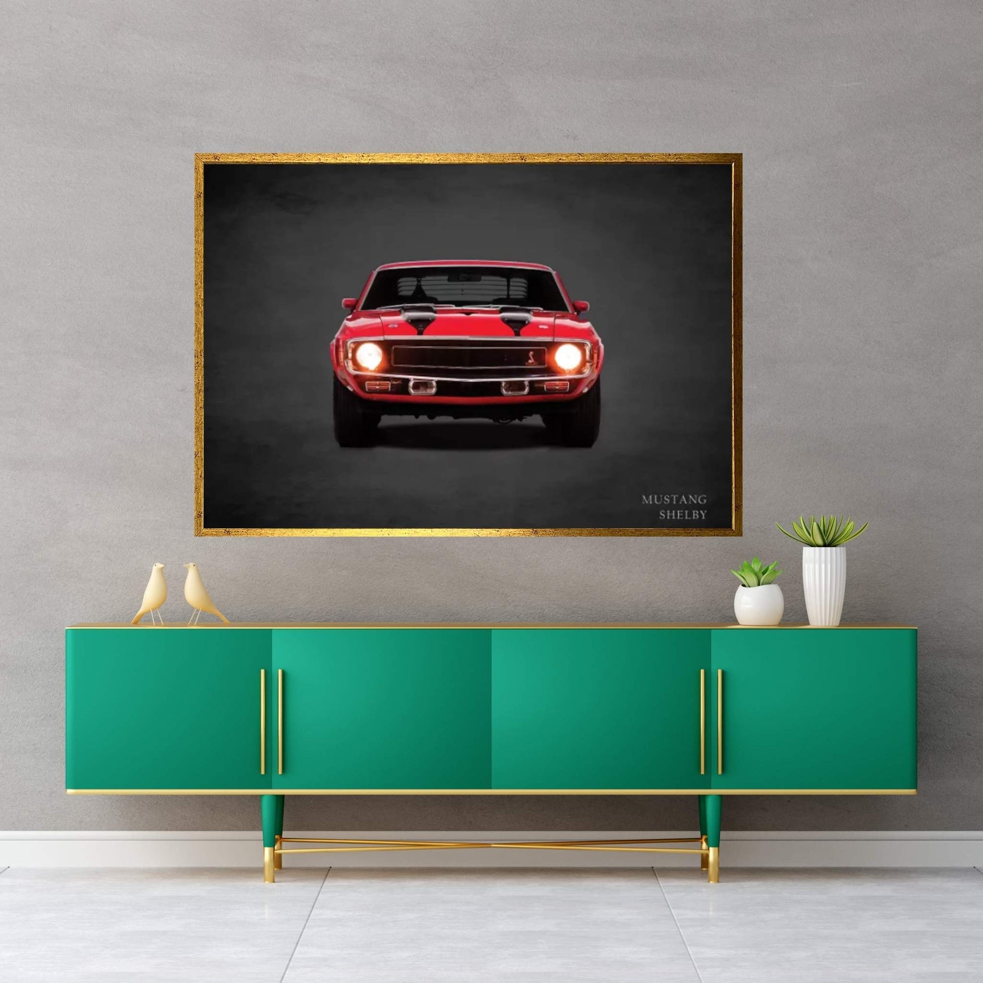 1969 Ford Mustang Shelby Canvas Wall Art - Y Canvas