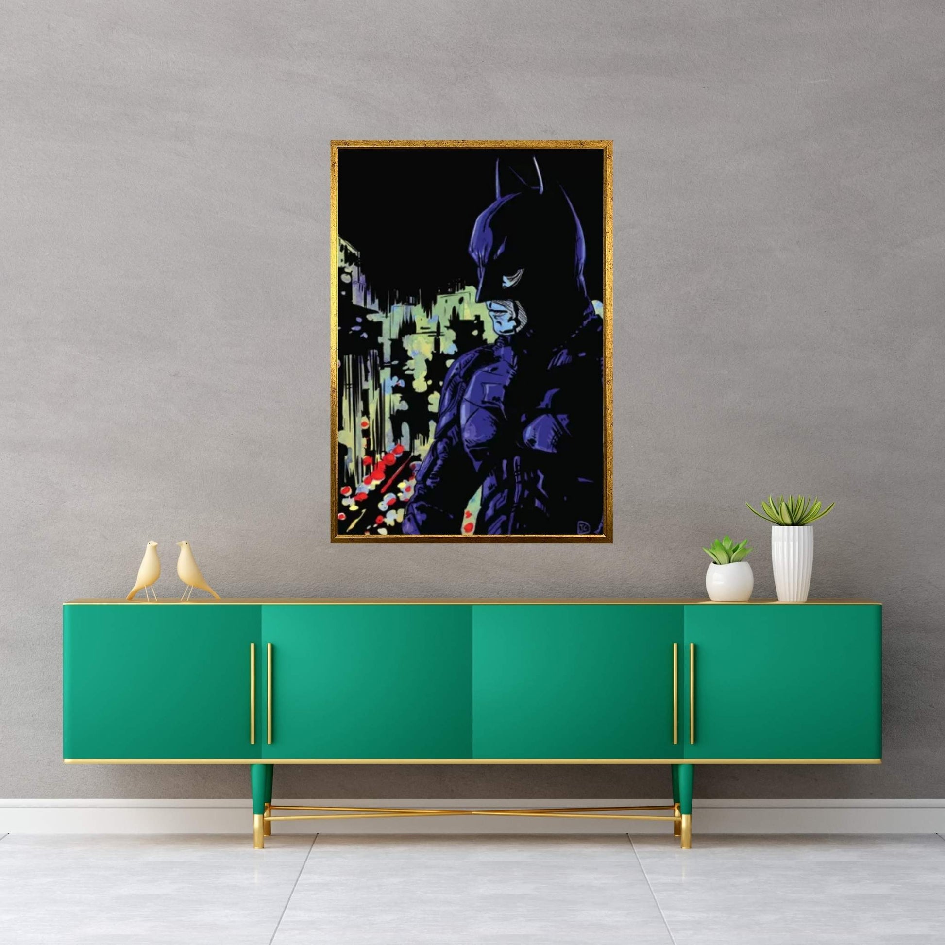 Dark Knight Canvas Wall Art - Y Canvas