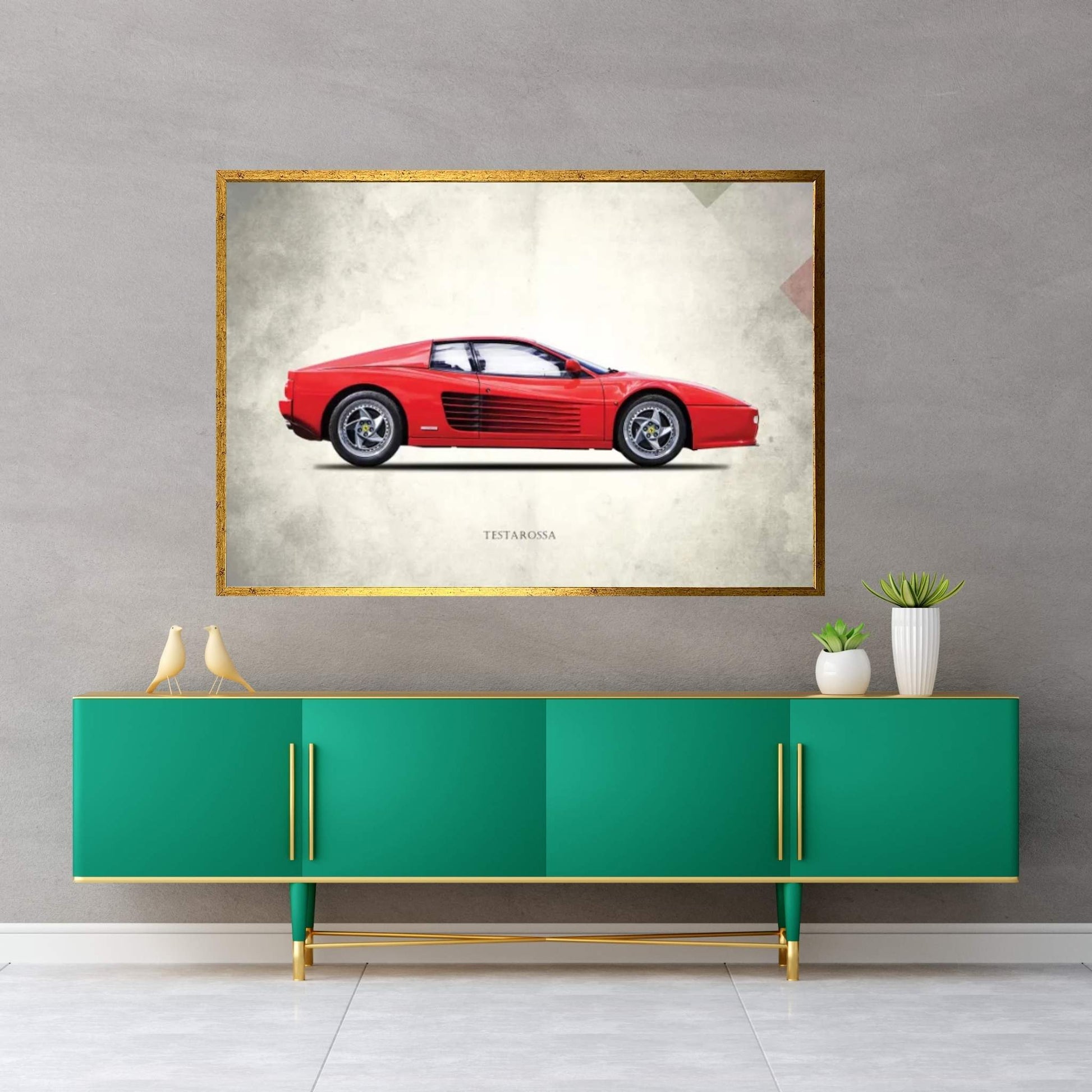 1996 Ferrari Testarossa Canvas Wall Art - Y Canvas