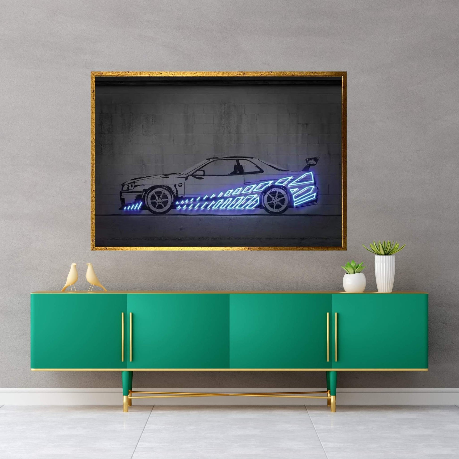 Skyline R34 Canvas Wall Art - Y Canvas