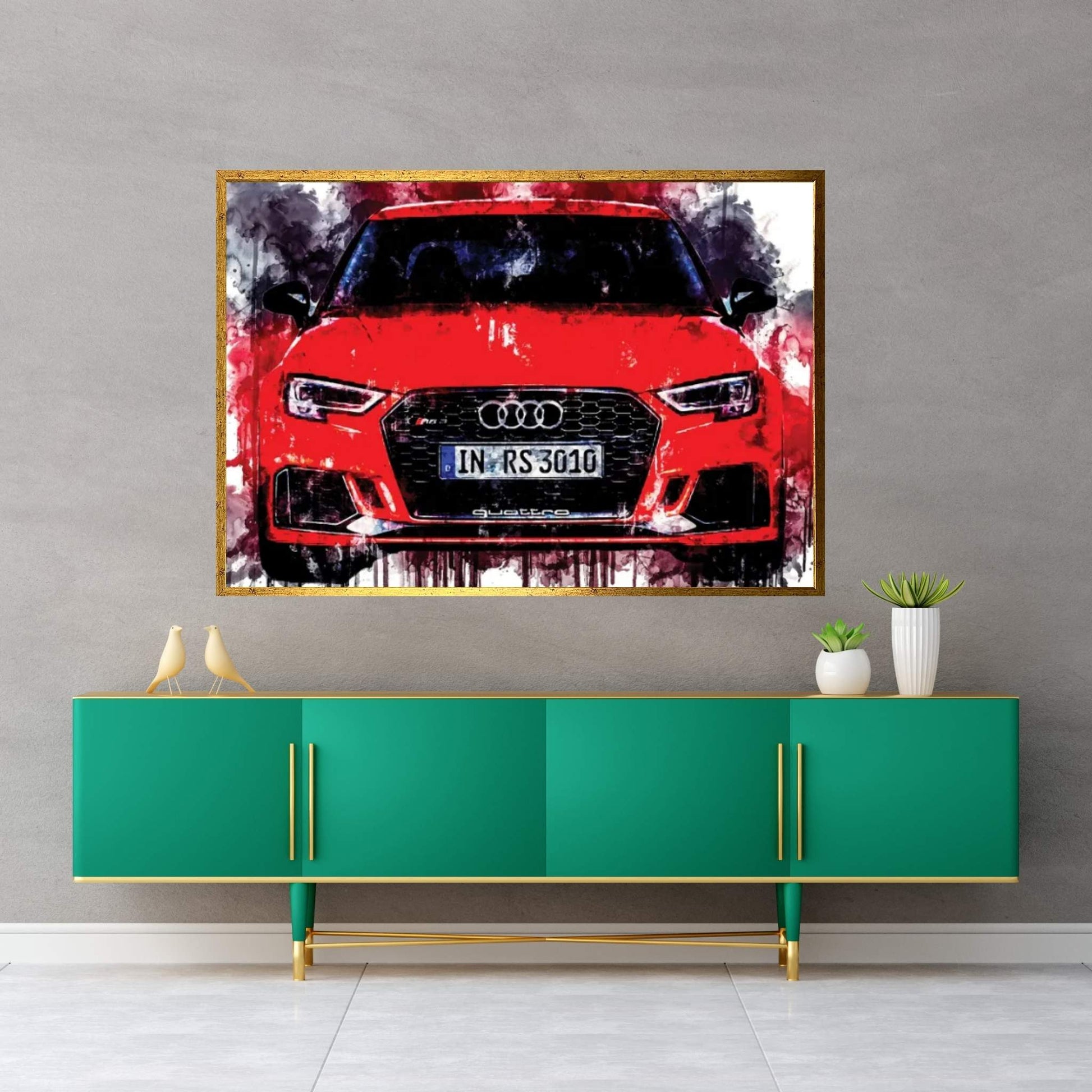 2017 Audi RS3 Canvas Wall Art - Y Canvas